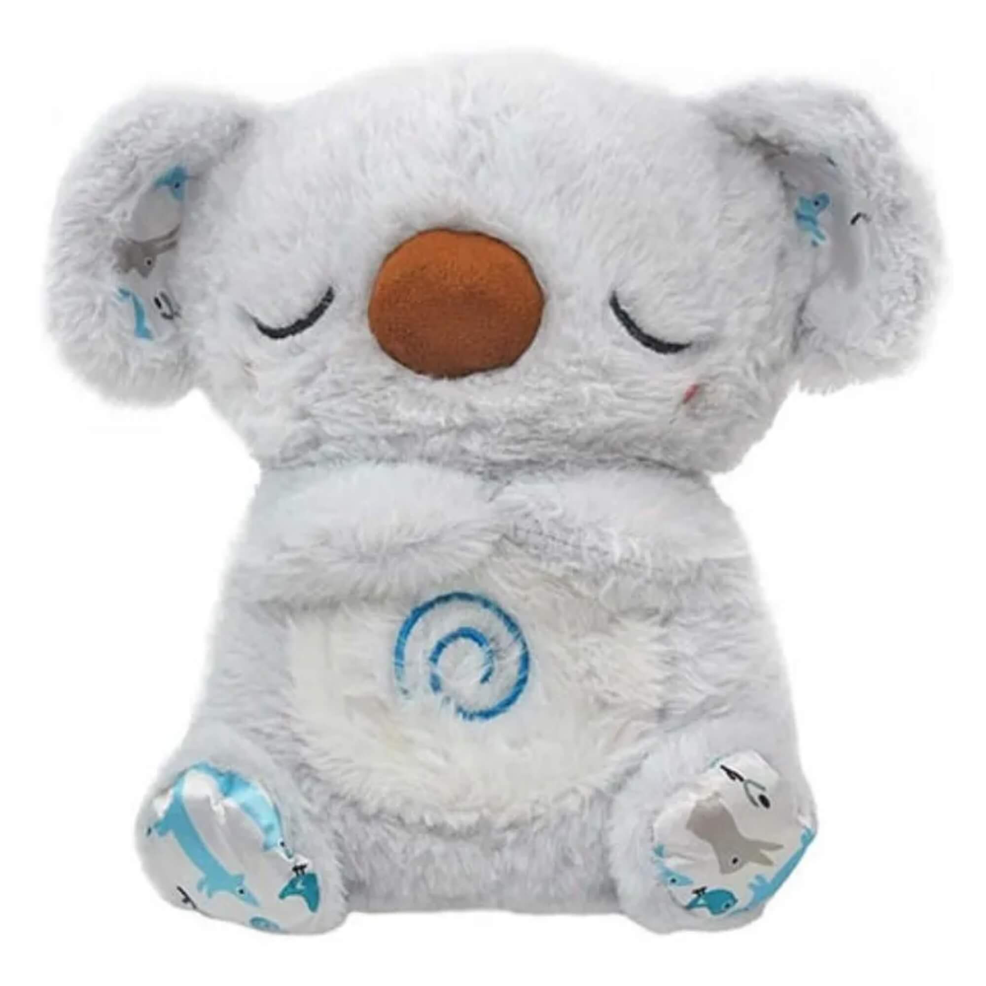 Brinquedo Infantil Boneco de Pelúcia Calm Koala com Luz e Som Antialérgico Polibrinq - BB3015