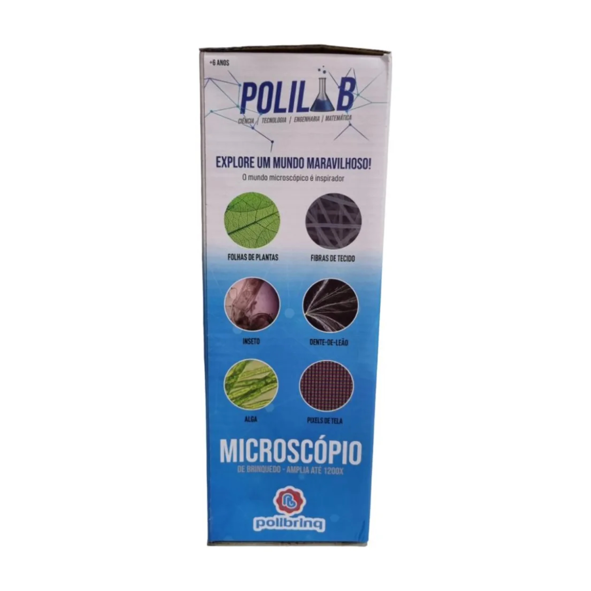 Brinquedo Microscópio Stem Infantil Educacional Polilab Polibrinq - BP3003