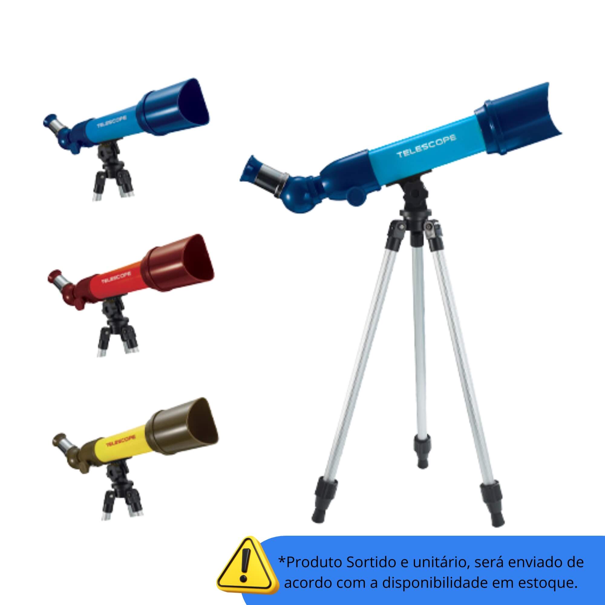 Brinquedo Telescópio Polilab Educativo com Acessórios Polibrinq - BP3004