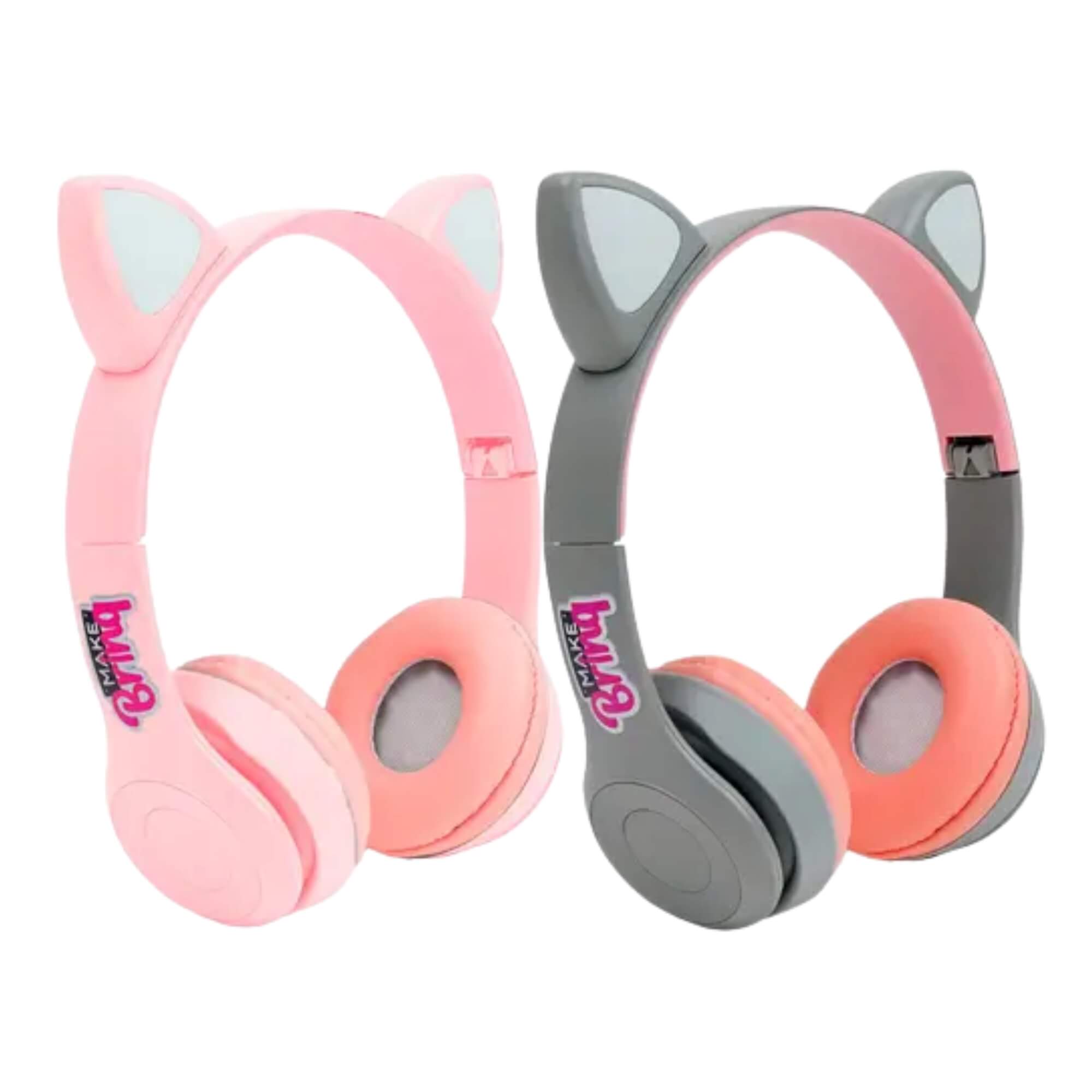 Cat Fone Bluethooth Dobrável com Microfone Unitário e Cor Sortida Polibrinq - MK90