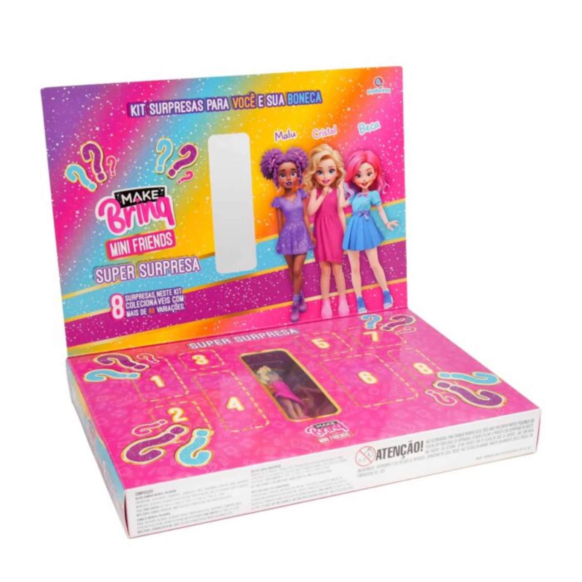 Boneca Mini Friends - Maquiagens + Acessórios + Pet - Sortido e Unitário Polibrinq - MK4093