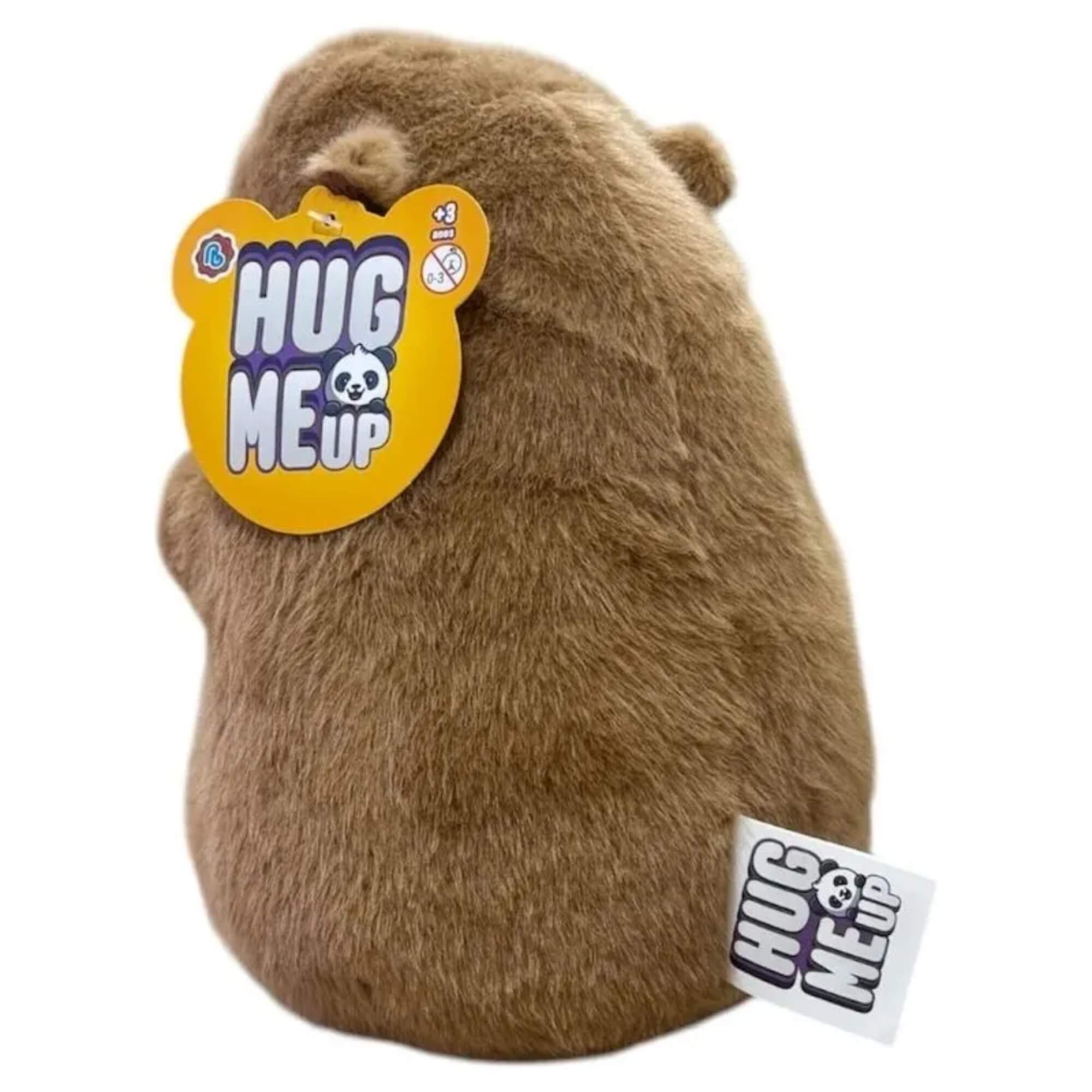Capivara de Pelúcia Antialérgica com Bexiguinha 20 cm Polibrinq - PLC08