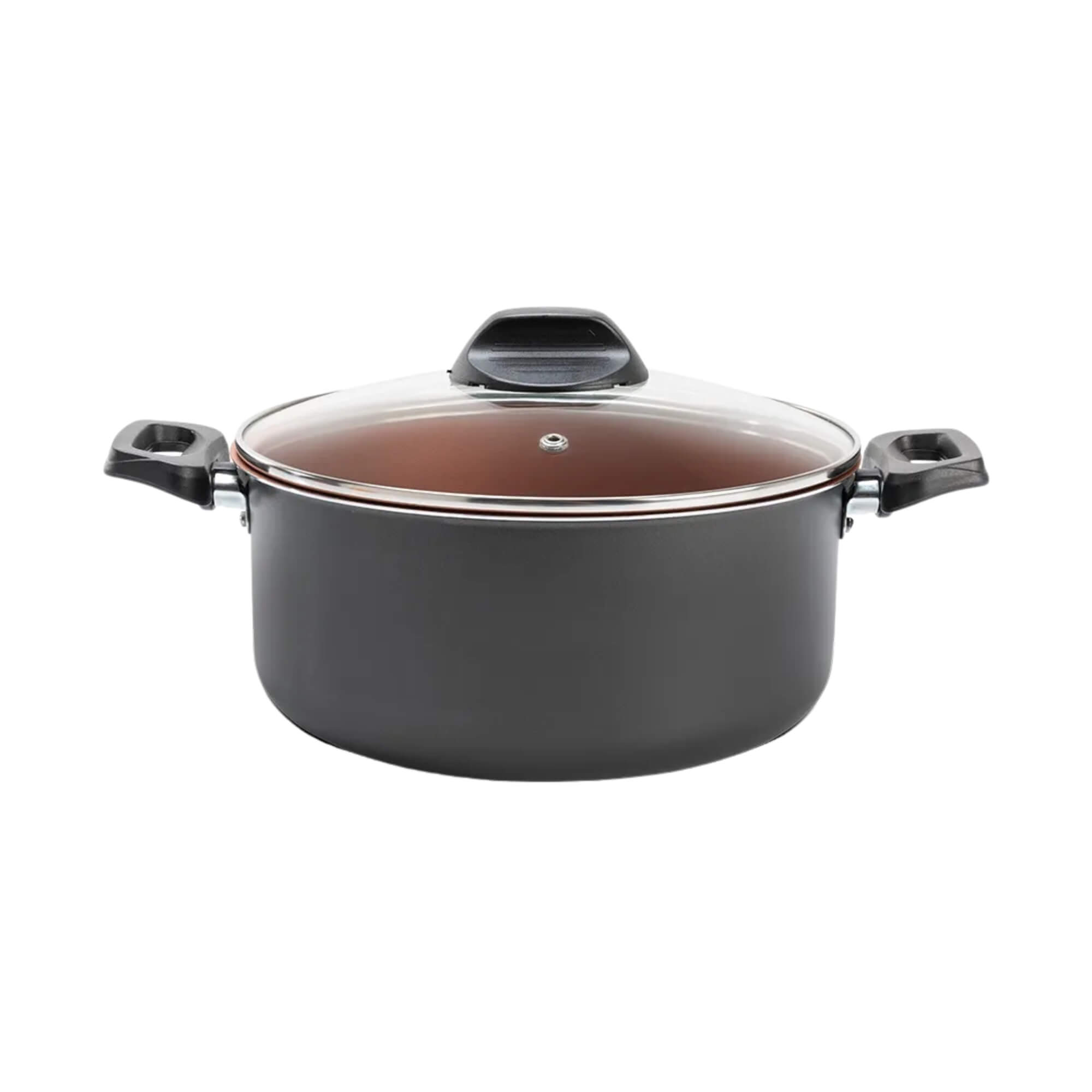 COMP Kit Brinox Topázio – Panela 18cm 1,9L + Caçarola 18cm 1,9L Antiaderente Cinza Range