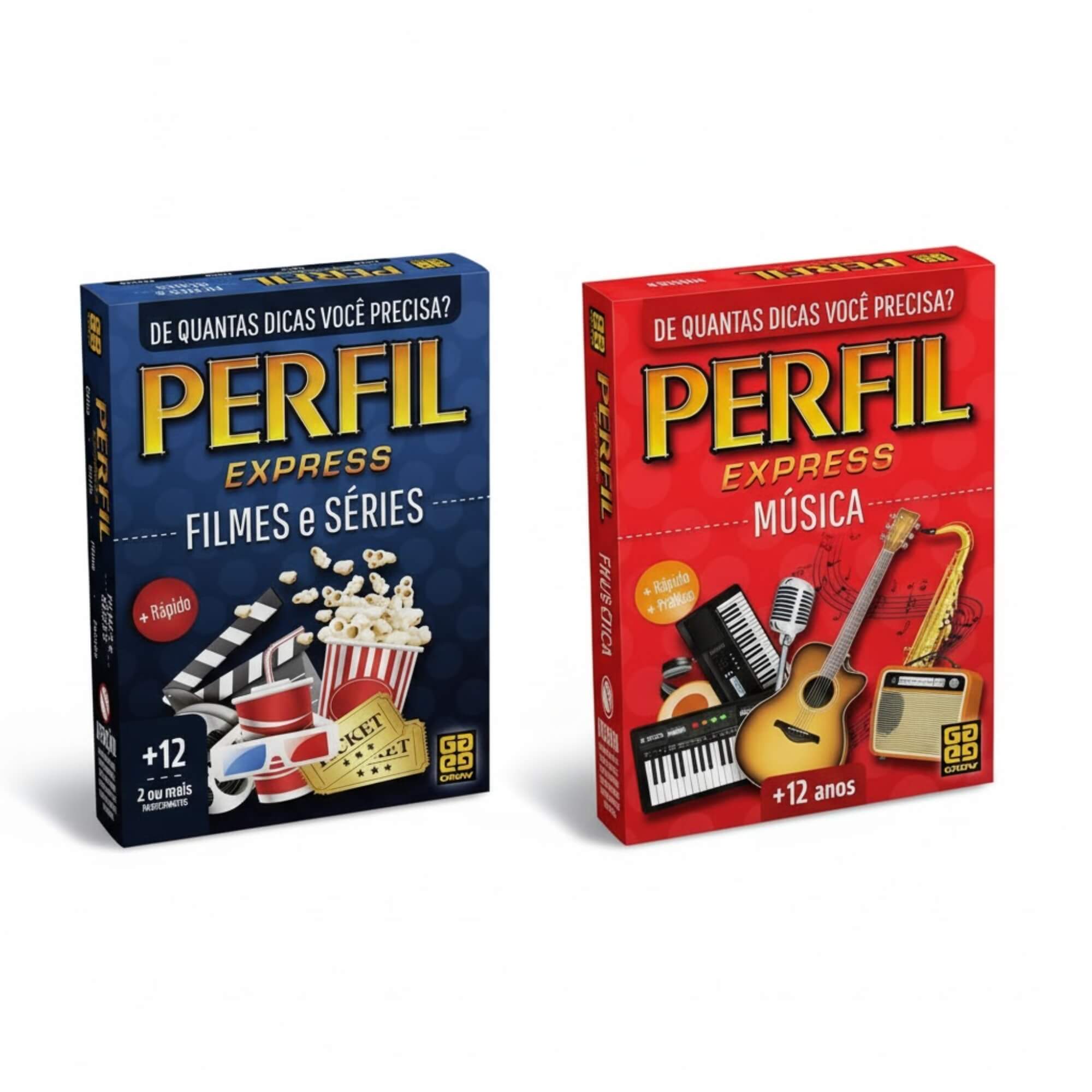 COMP Kit Jogos Perfil Express Grow Filmes e Séries + Música Perguntas e Respostas