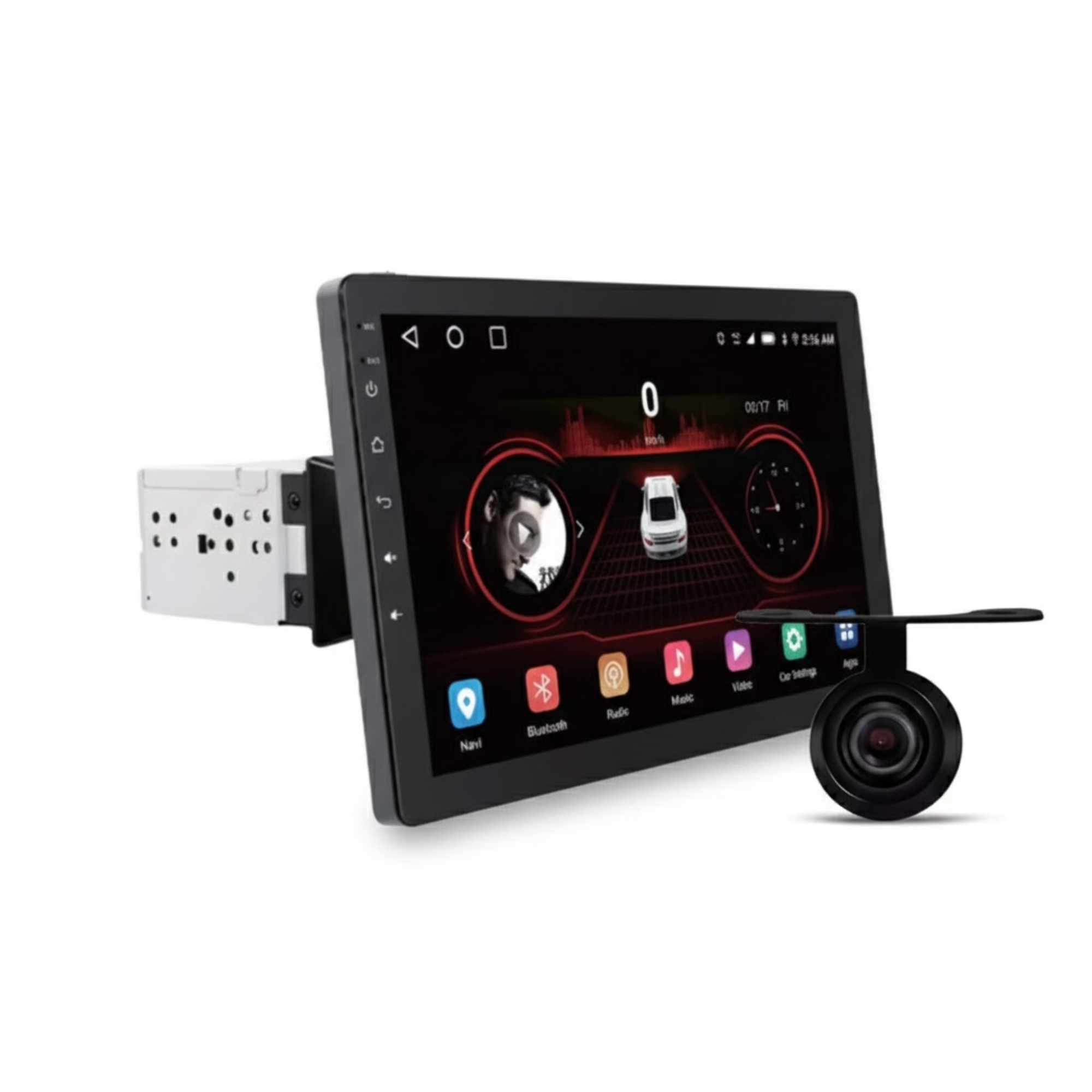 COMP Kit Central Multimídia H-Tech 10.1" Android Auto + Câmera de Ré Borboleta