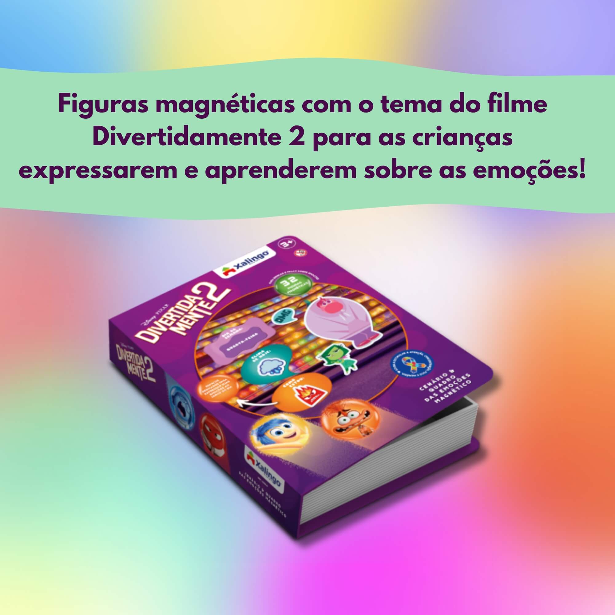 Cenário e Quadro das Emoções Magnético Divertidamente 2 Xalingo - 12265