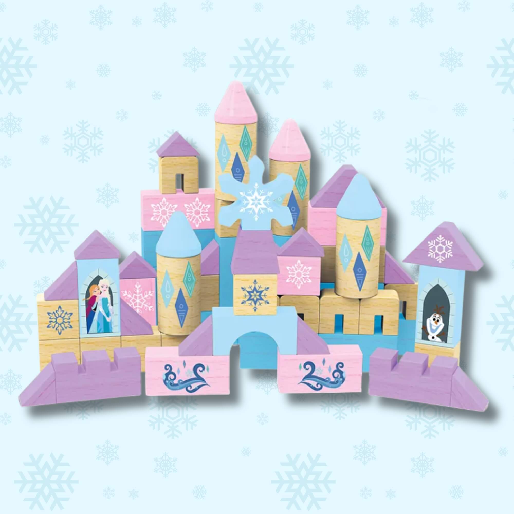 Blocos de Montar Brincando de Engenheiro Frozen com 70 Peças Xalingo - 13687