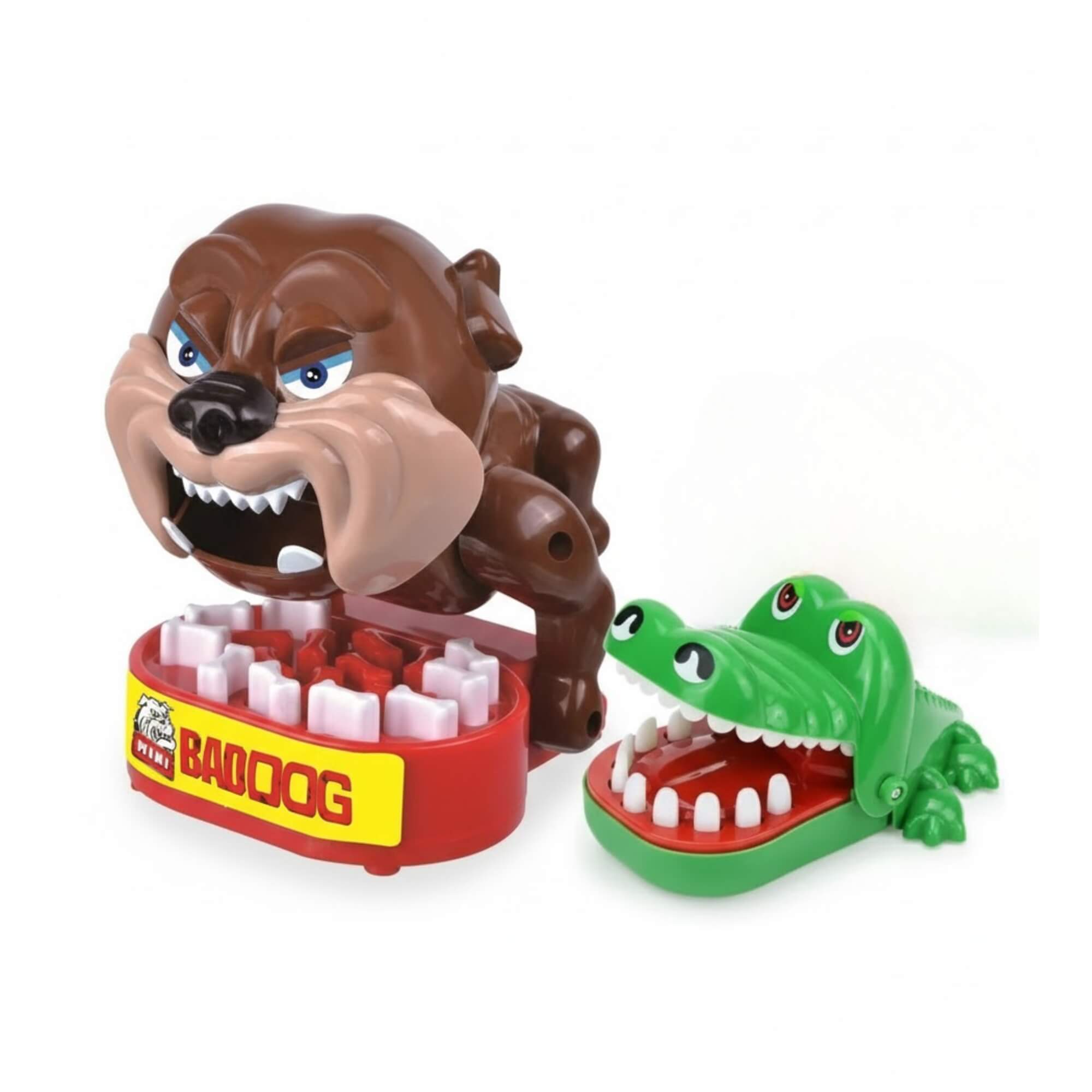 COMP Kit Jogos de Ação Infantil Jacaré Mordida Surpresa + Mini Bad Dog – Diversão em Família