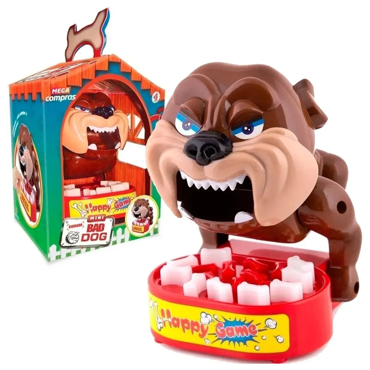 COMP Kit Jogos de Ação Infantil Jacaré Mordida Surpresa + Mini Bad Dog – Diversão em Família
