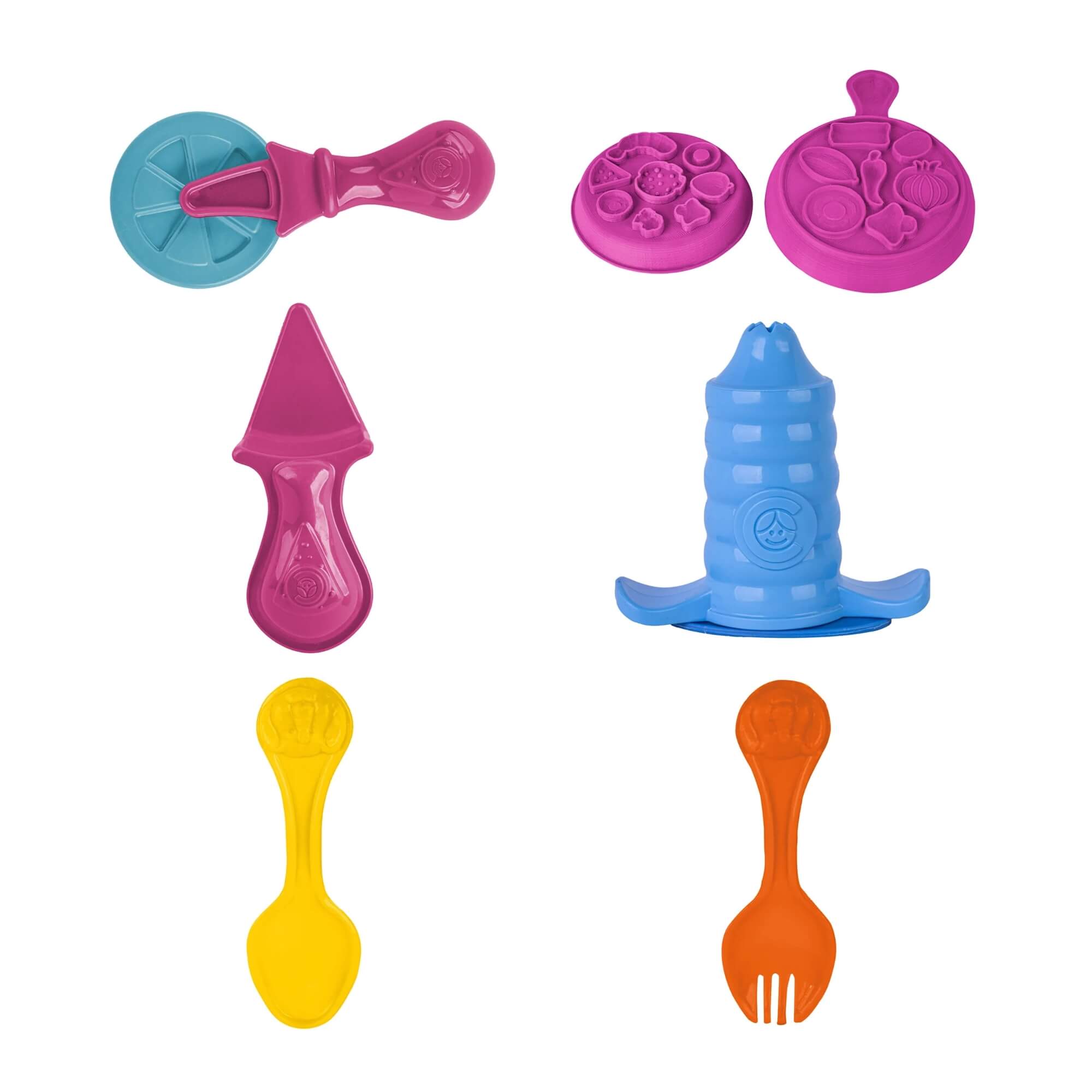 COMP Kit Massinha de Modelar Masha e o Urso: Pizzaria da Masha + Kit com 5 Potes