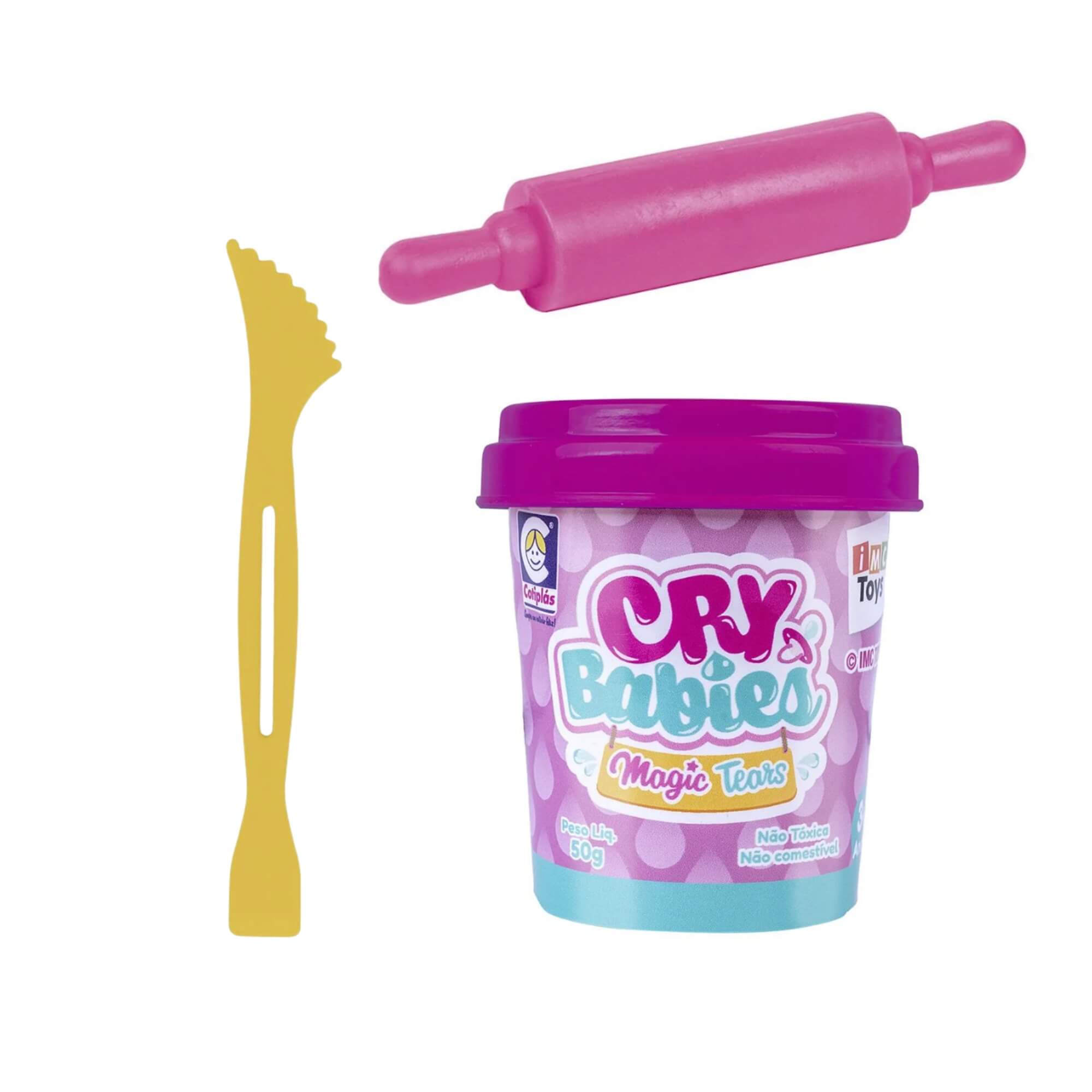 COMP Kit Massinha de Modelar Cry Babies com Acessórios: My Little Hair + Sorveteria Divertida