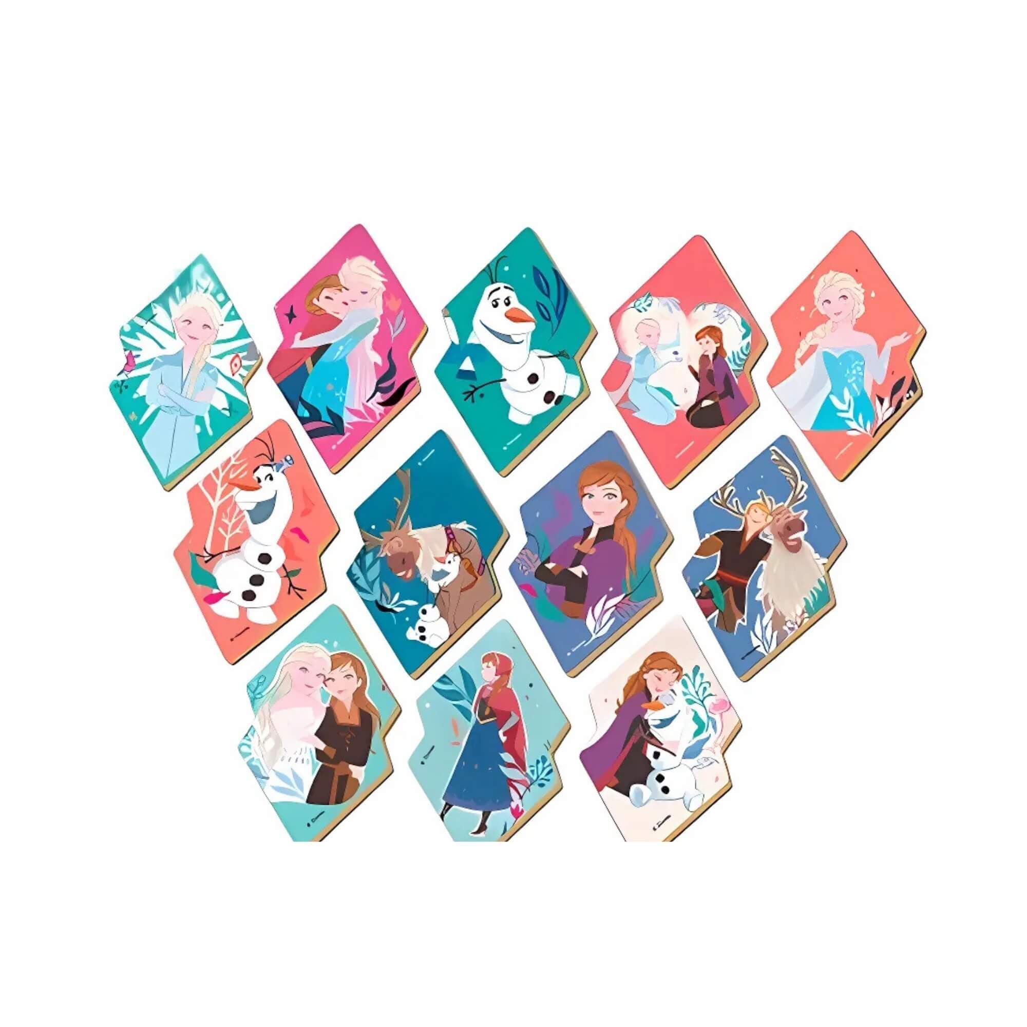 COMP Kit Frozen Disney: Bonecas Elsa e Anna + Jogo da Memória 24 Peças - Multikids e Xalingo