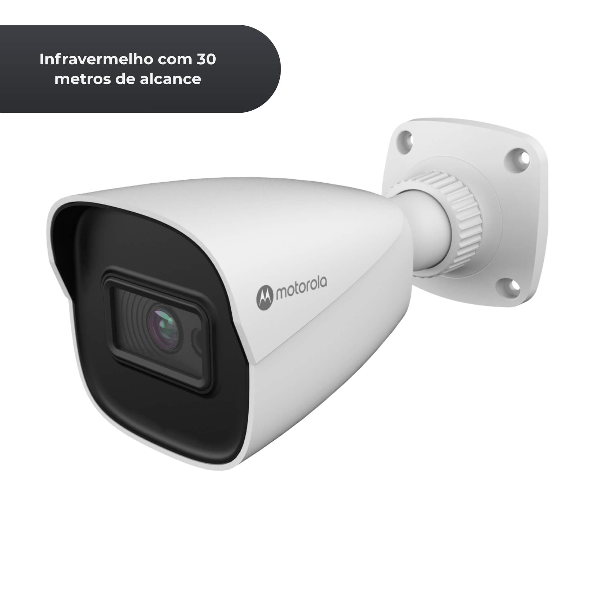 Câmera IP Bullet 2MP Lente de 2,8 mm Infravermelho c/ 30 metros de alcance Motorola - MTIBM032702