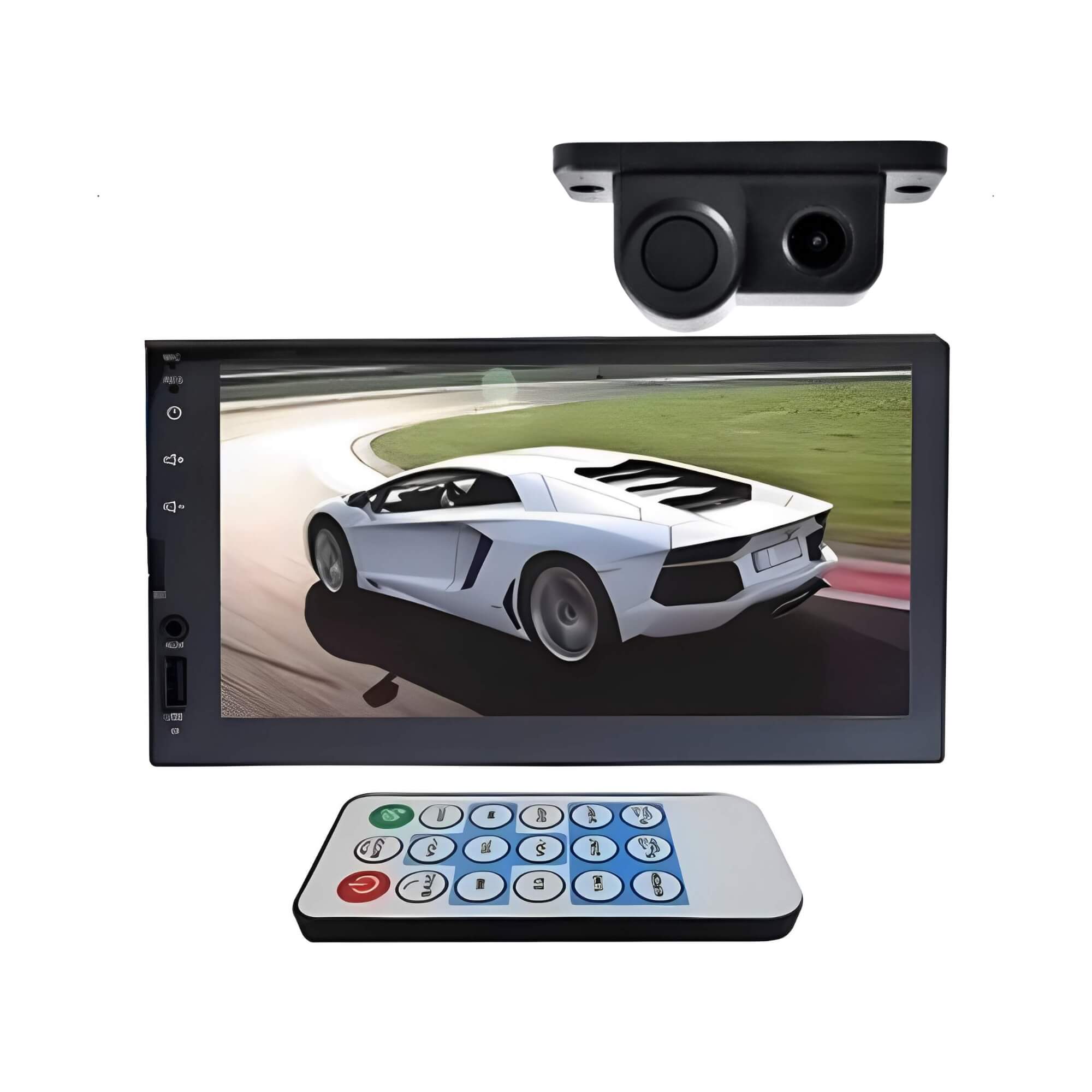 Kit Multimídia H-Tech HT-3000 + Câmera de Ré com Sensor Roadstar RS-230BR