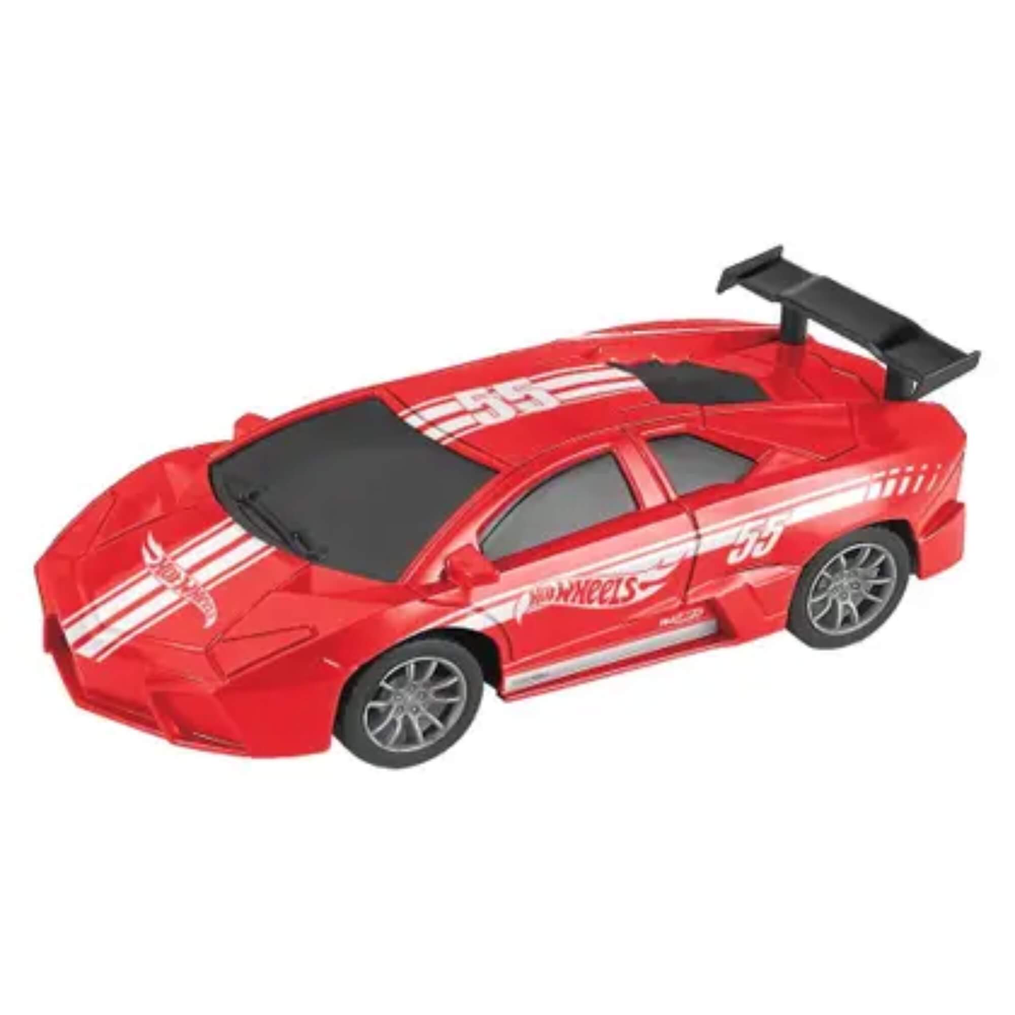 Carrinho de Controle Remoto 4 Canais Hot Wheels 1:24 Vermelho Multikids - BR2471