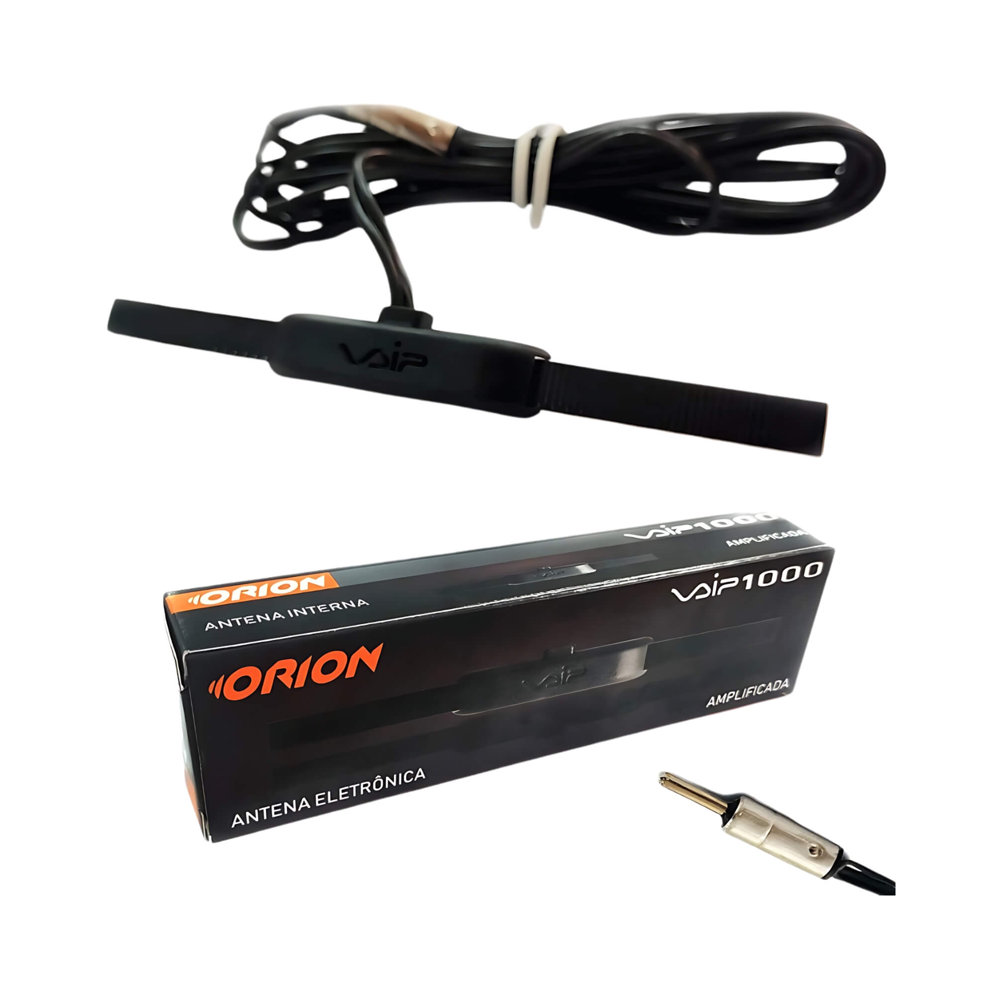 COMP Kit Som Automotivo - Rádio Bluetooth H-Tech + 2 Pares Falantes Leson 5" + Antena TSR Orion