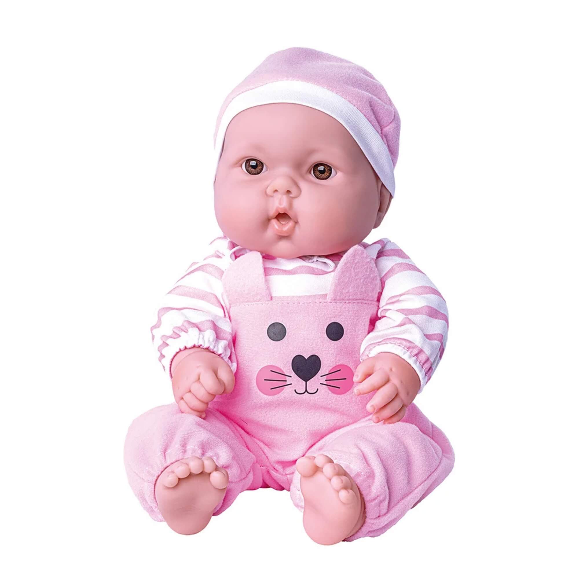 Brinquedo Infantil Boneca Love Bebê Menina Macacão Rosa Cotiplas - 2914