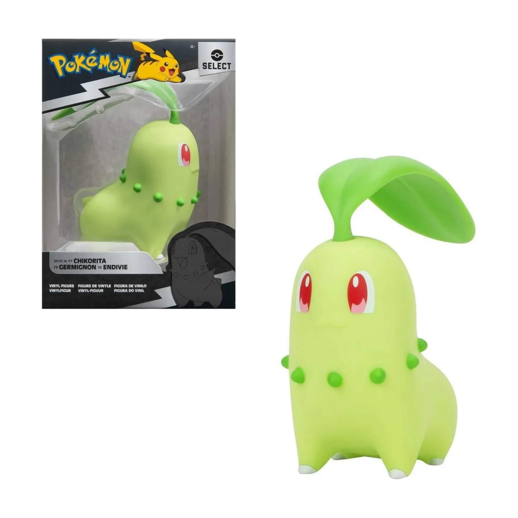 Boneco Pokémon Chikorita Vinil 10cm Sunny - 003273