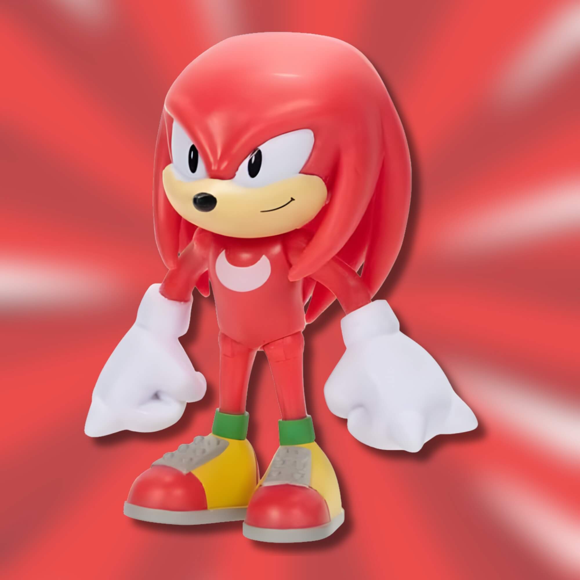 Brinquedo Infantil Articulado Knuckles Clássico 6cm do Universo Sonic Sunny - 004557