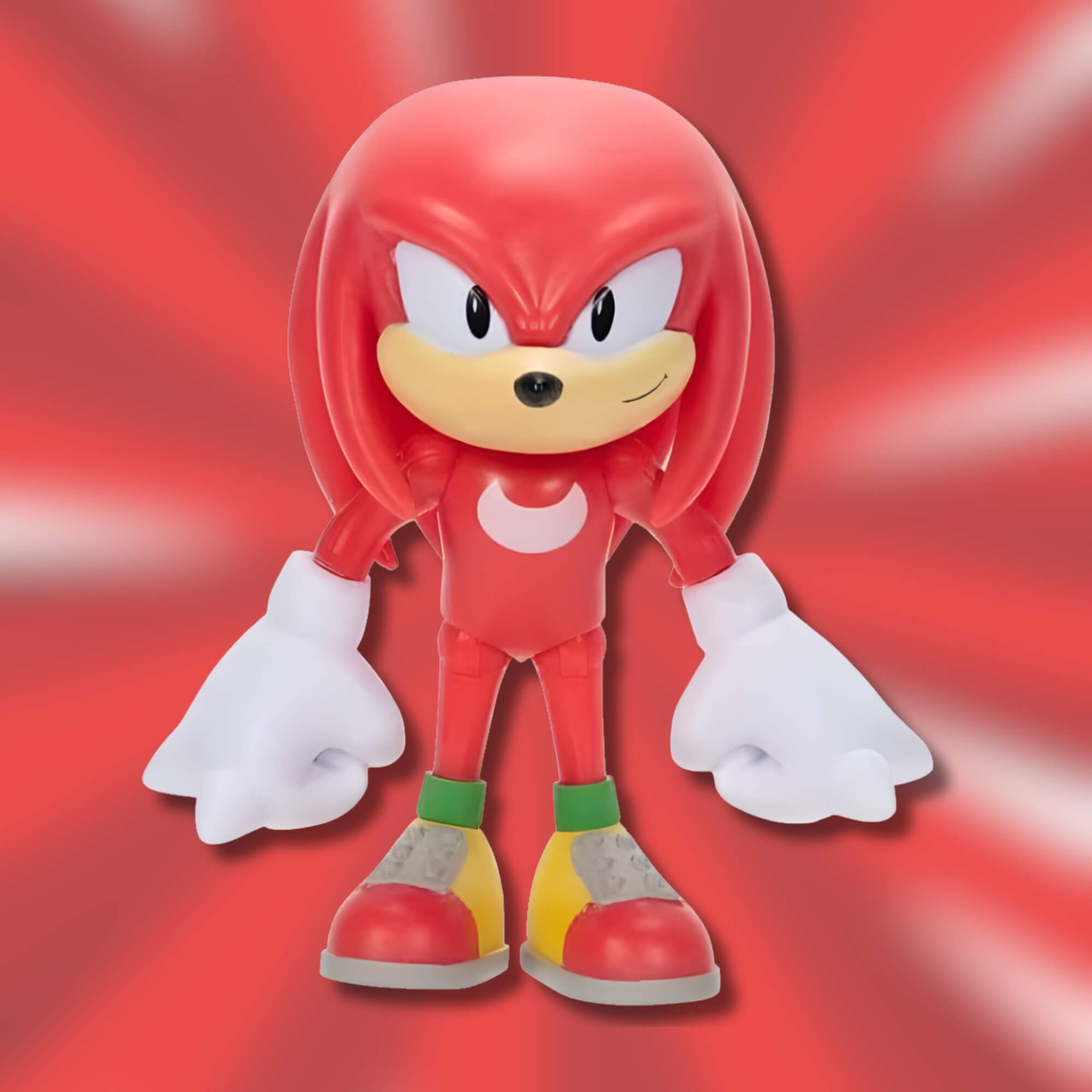 Brinquedo Infantil Articulado Knuckles Clássico 6cm do Universo Sonic Sunny - 004557
