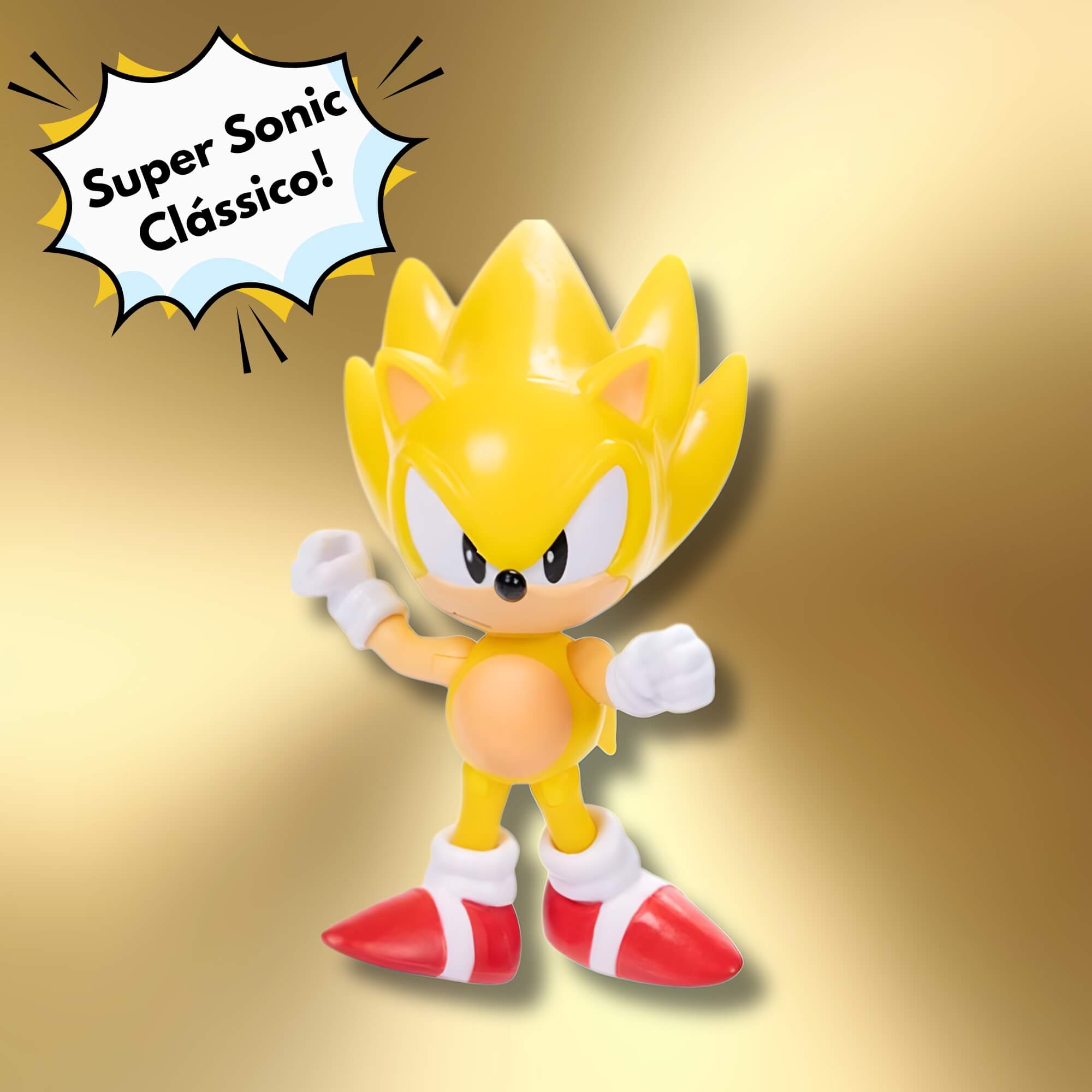 Brinquedo Infantil Articulado Super Sonic Clássico 6cm Sunny - 004562