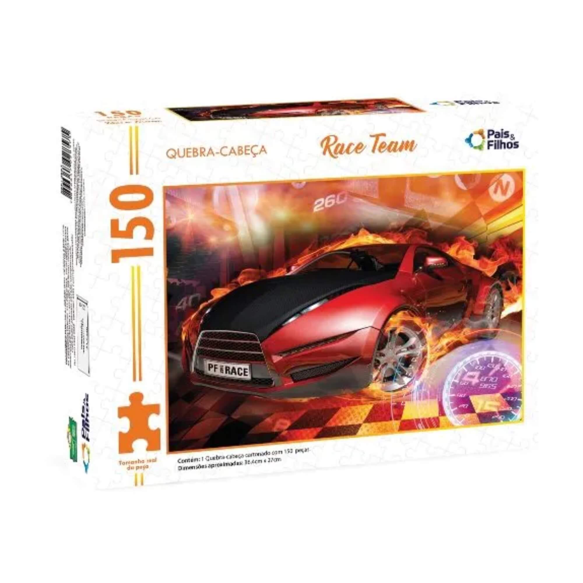 Quebra Cabeça 150 peças Race Team Pais e Filhos - 2859-1