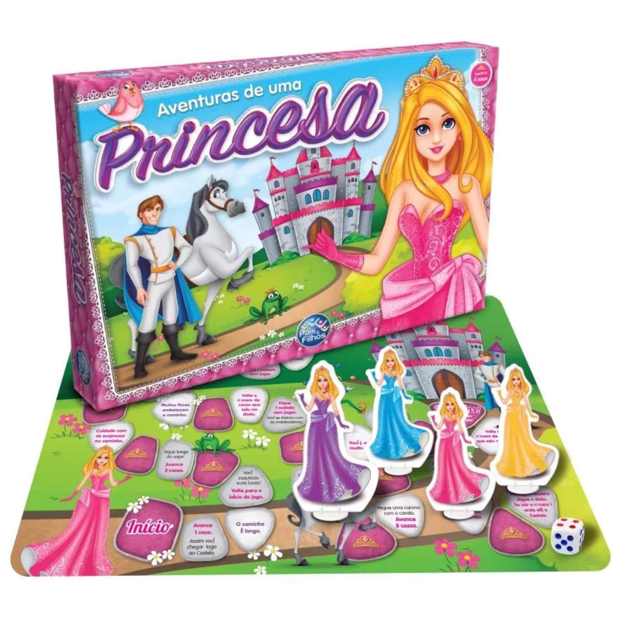 Jogo de Tabuleiro Aventuras de Uma Princesa Pais e Filhos - 2865-1