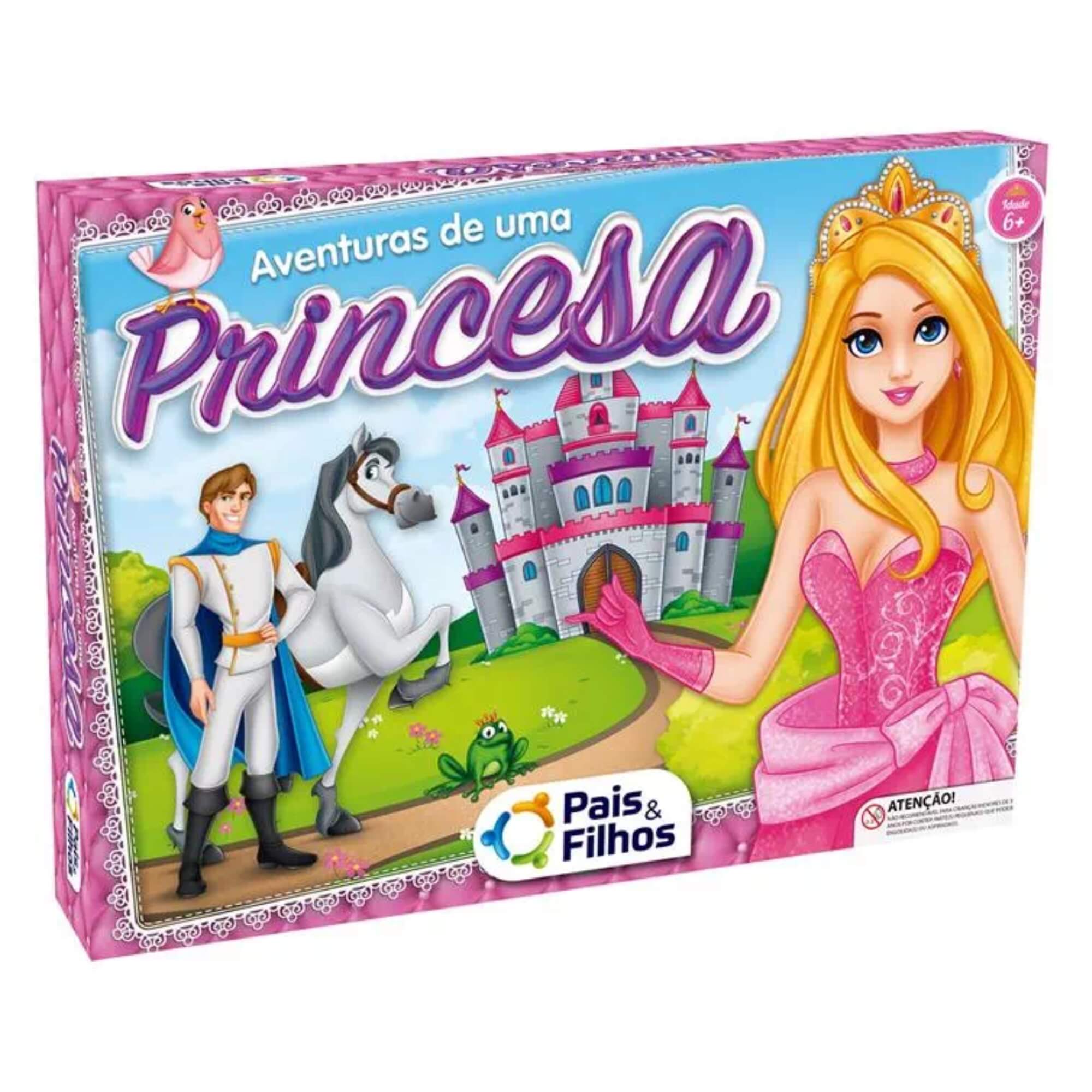 Jogo de Tabuleiro Aventuras de Uma Princesa Pais e Filhos - 2865-1