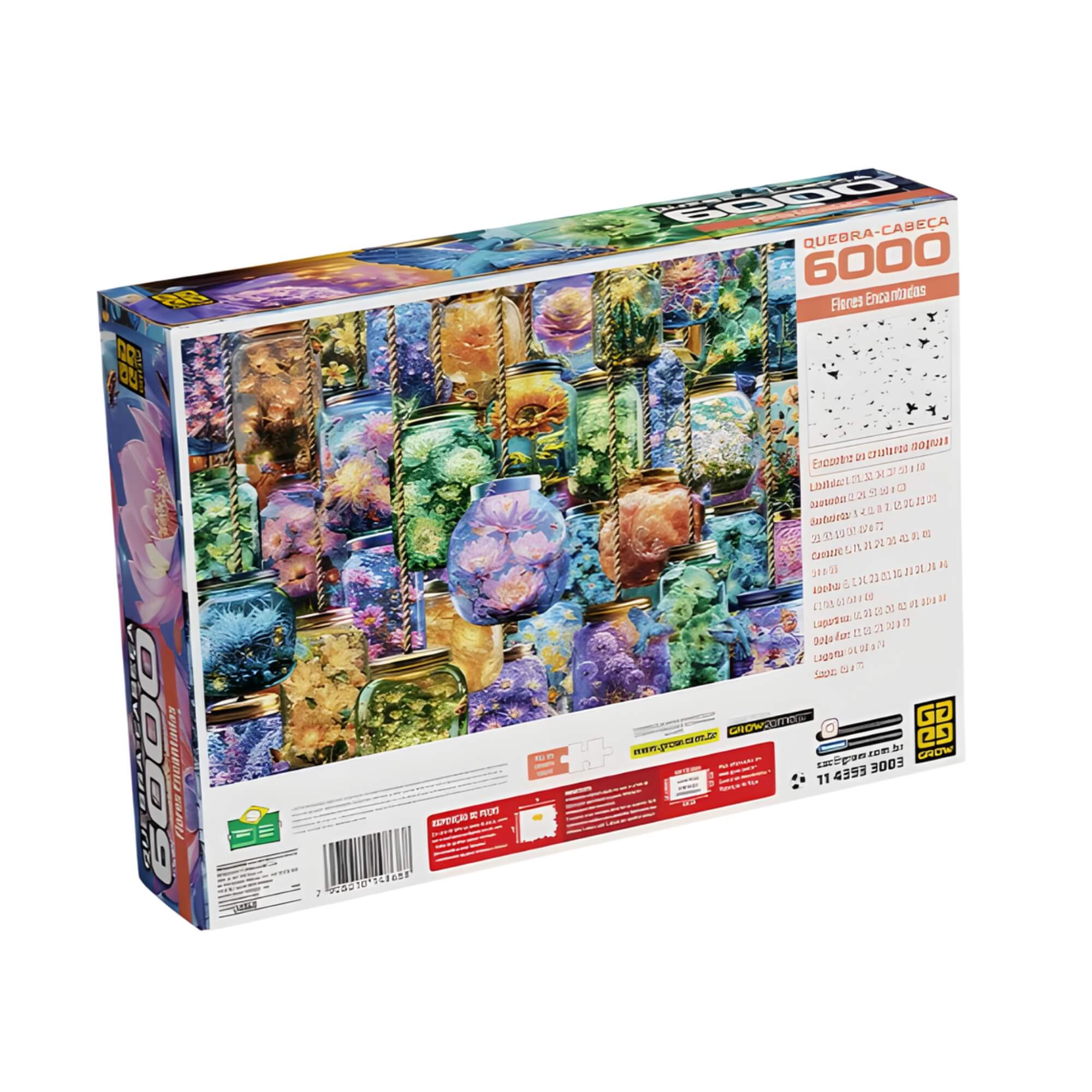 Quebra-Cabeça 6000 peças Flores Encantadas + 14 anos Grow - 04868