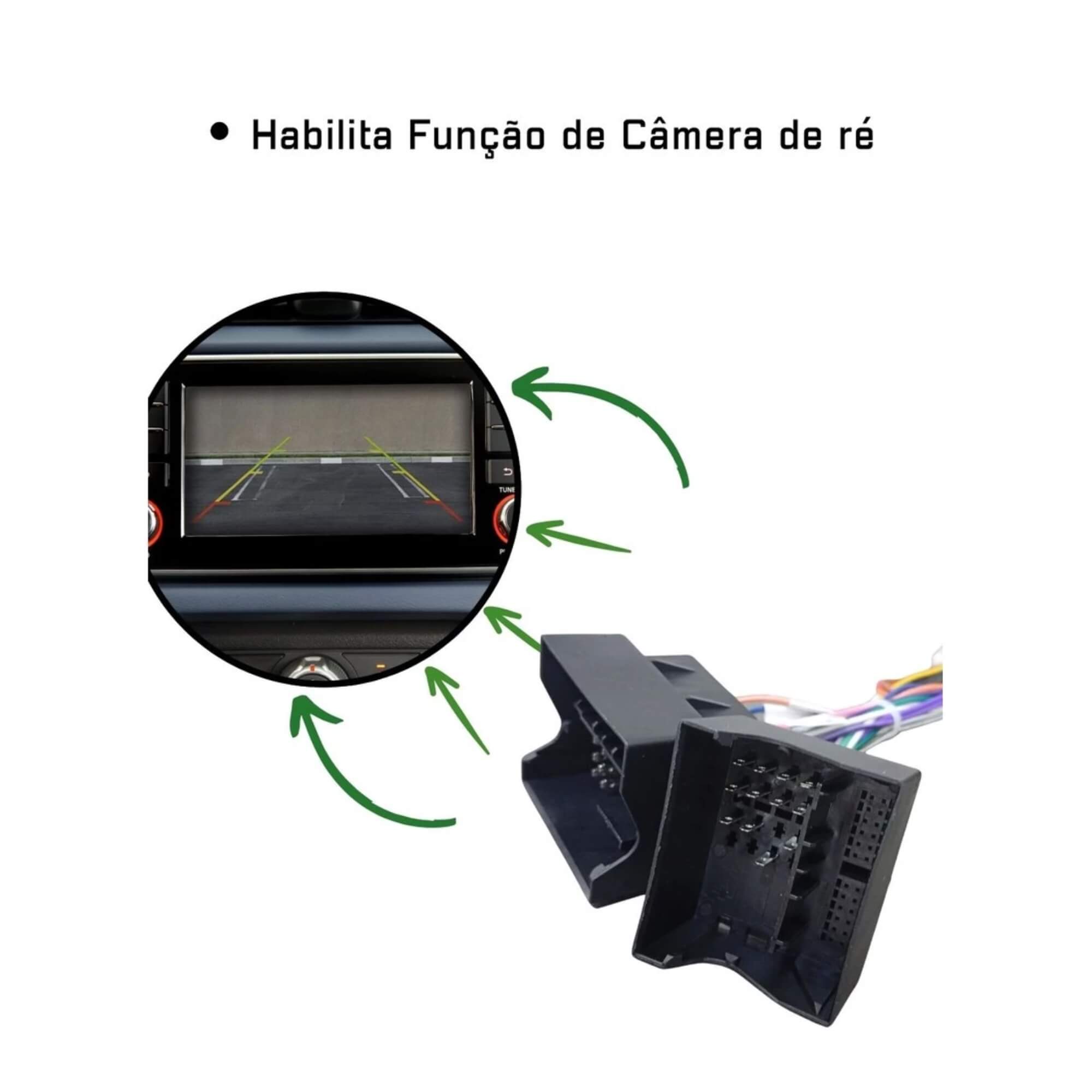 COMP Kit Multimidia T-CROSS Octacore 4+64gb c/ Cambus + Moldura VW 9" + Kit de Controle Canplus