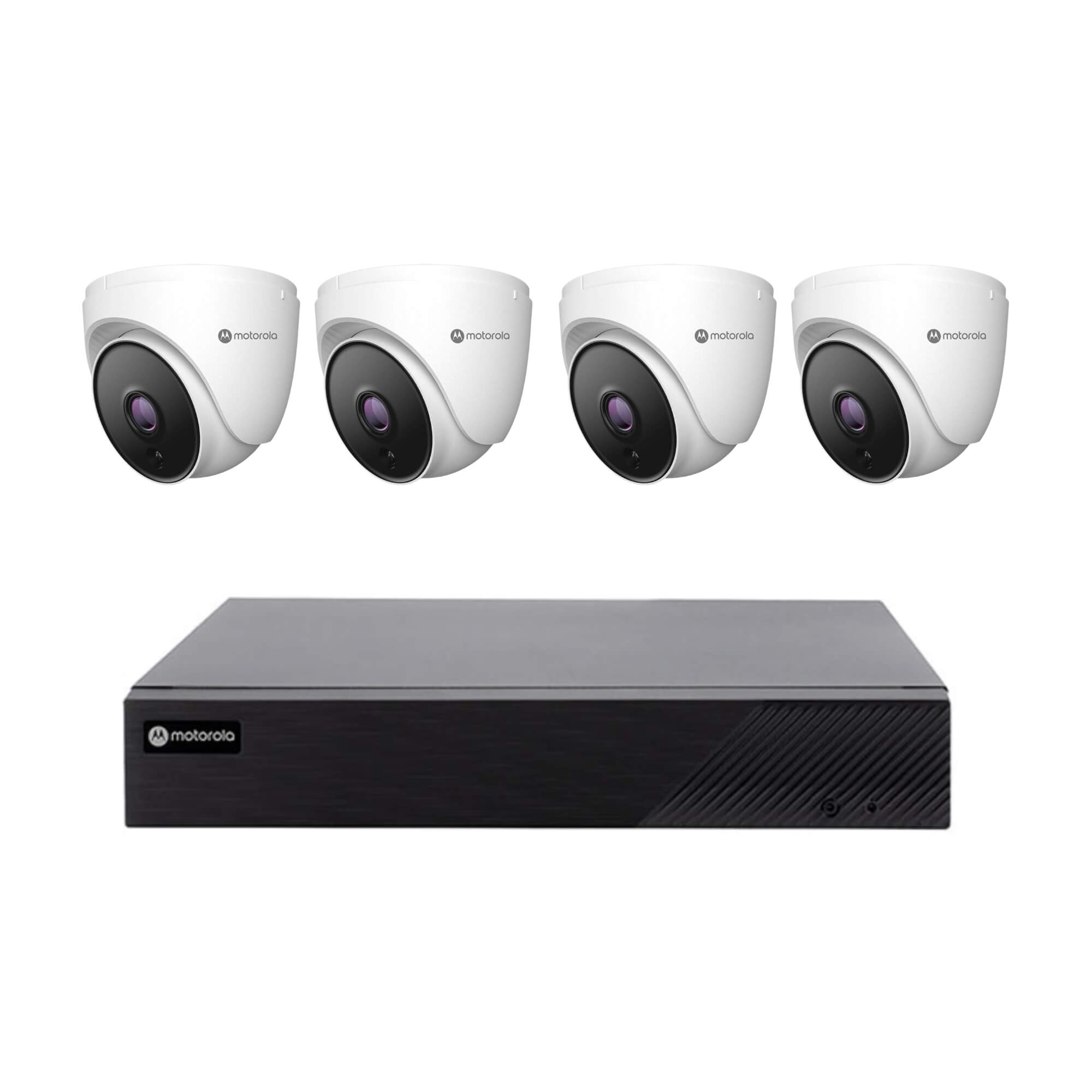 COMP DVR HD 1080 Lite Motorola 4 Canais Híbrido  c/ 1x HD de 1TB + 4 Câmeras Dome 2MP Motorola