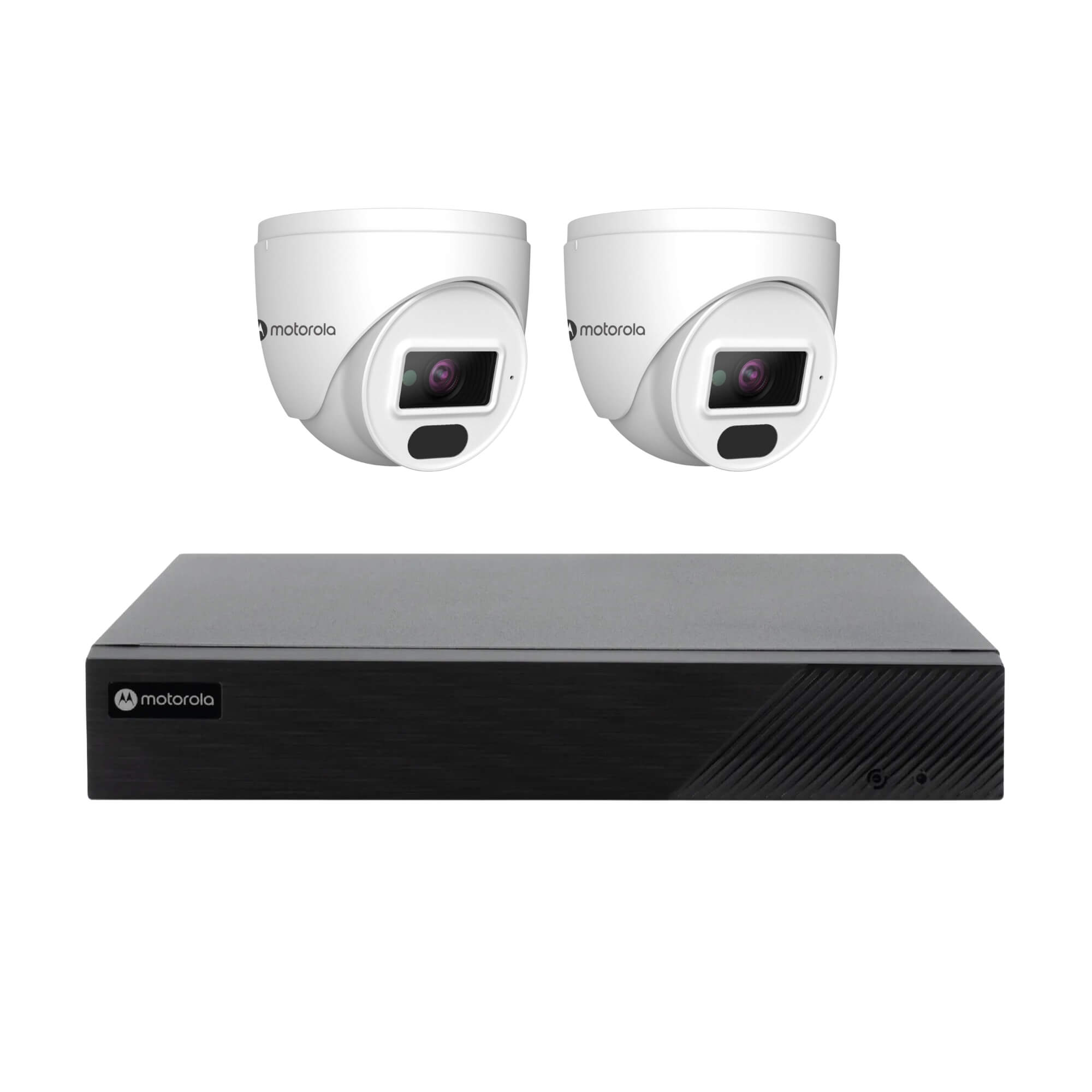 COMP Kit com 2 Câmeras IP Motorola 4MP + DVR 4 Canais Motorola MTD041L0015