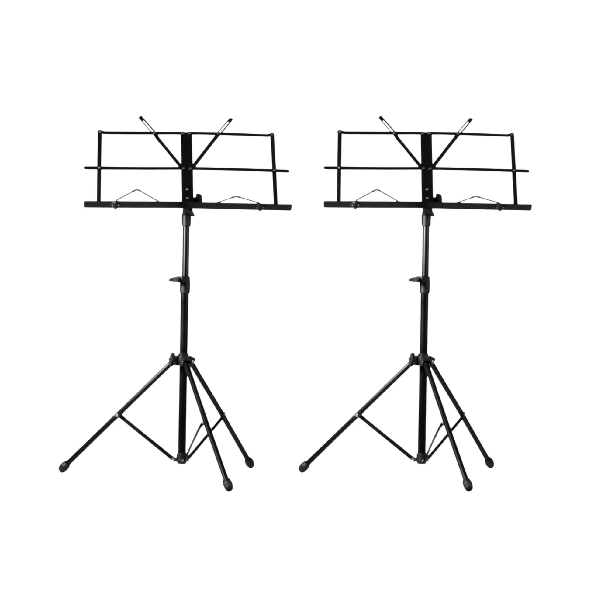 COMP Kit com 2x Suportes para Partitura Hayonik SP100 Preto com Altura Ajustável