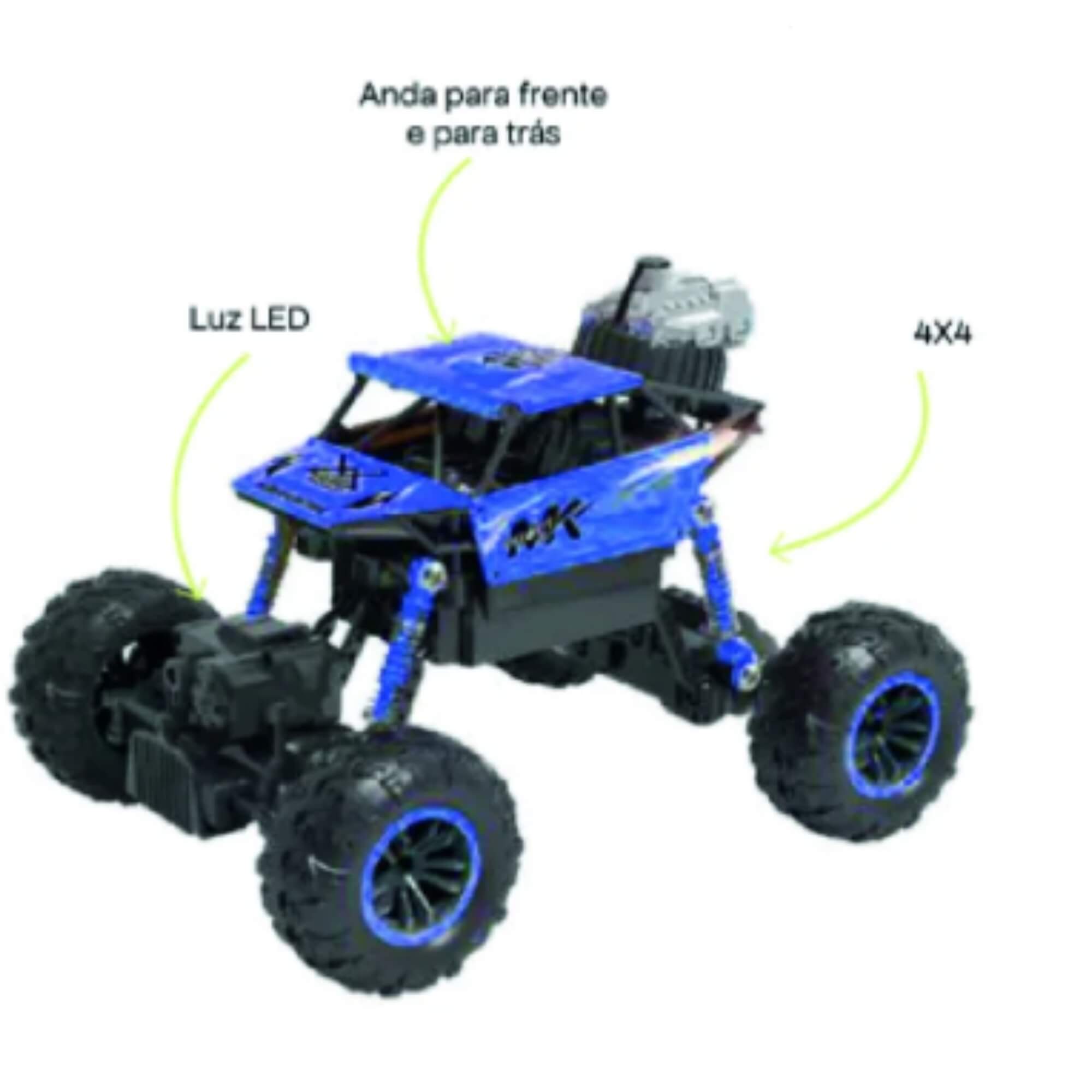 Carro de Controle Remoto Off Road Azul Zippy Toys - 11125
