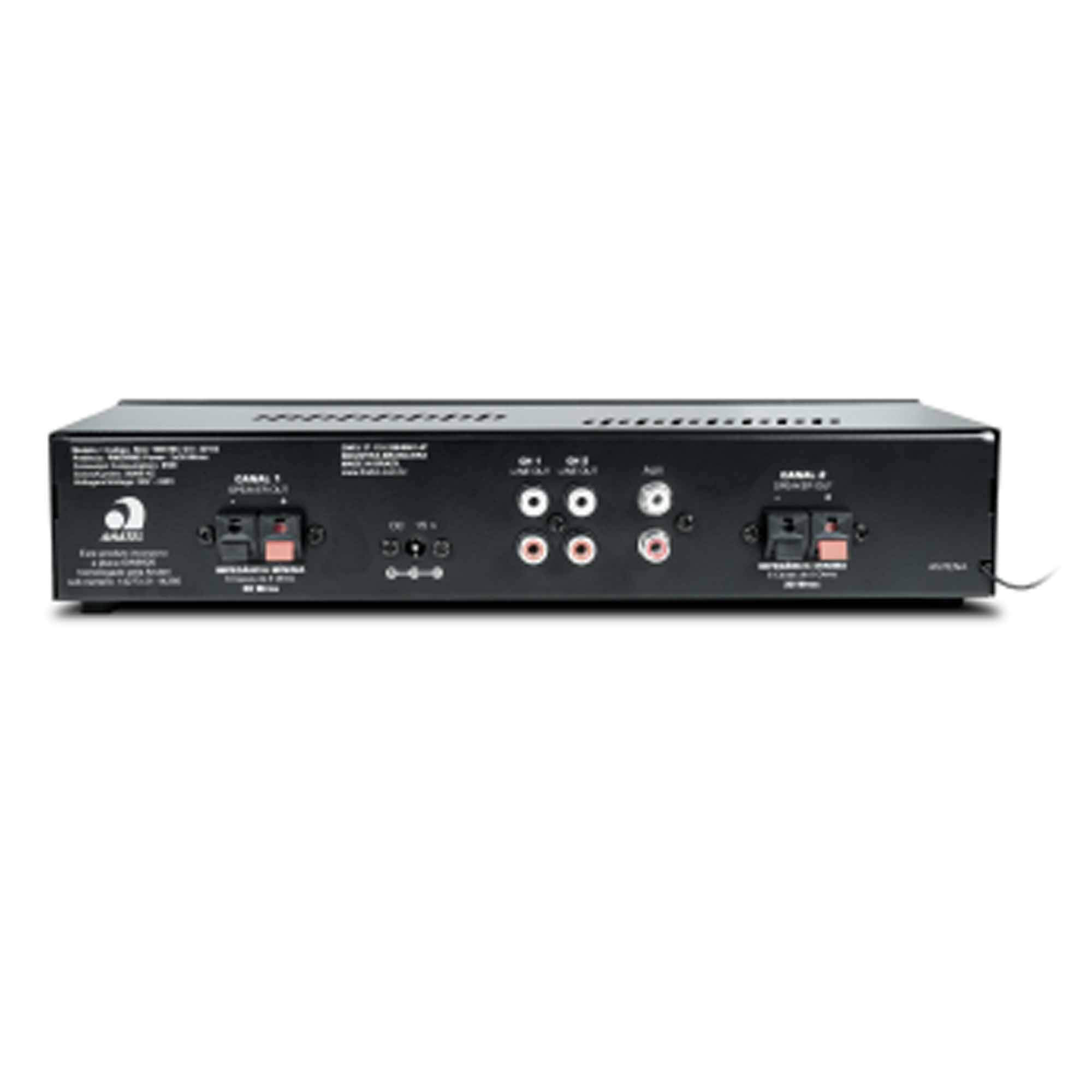 COMP Kit Amplificador Frahm SLIM 1600 G5 60W Bluetooth 5.0 + 6 Caixas PS 200 Branca Frahm