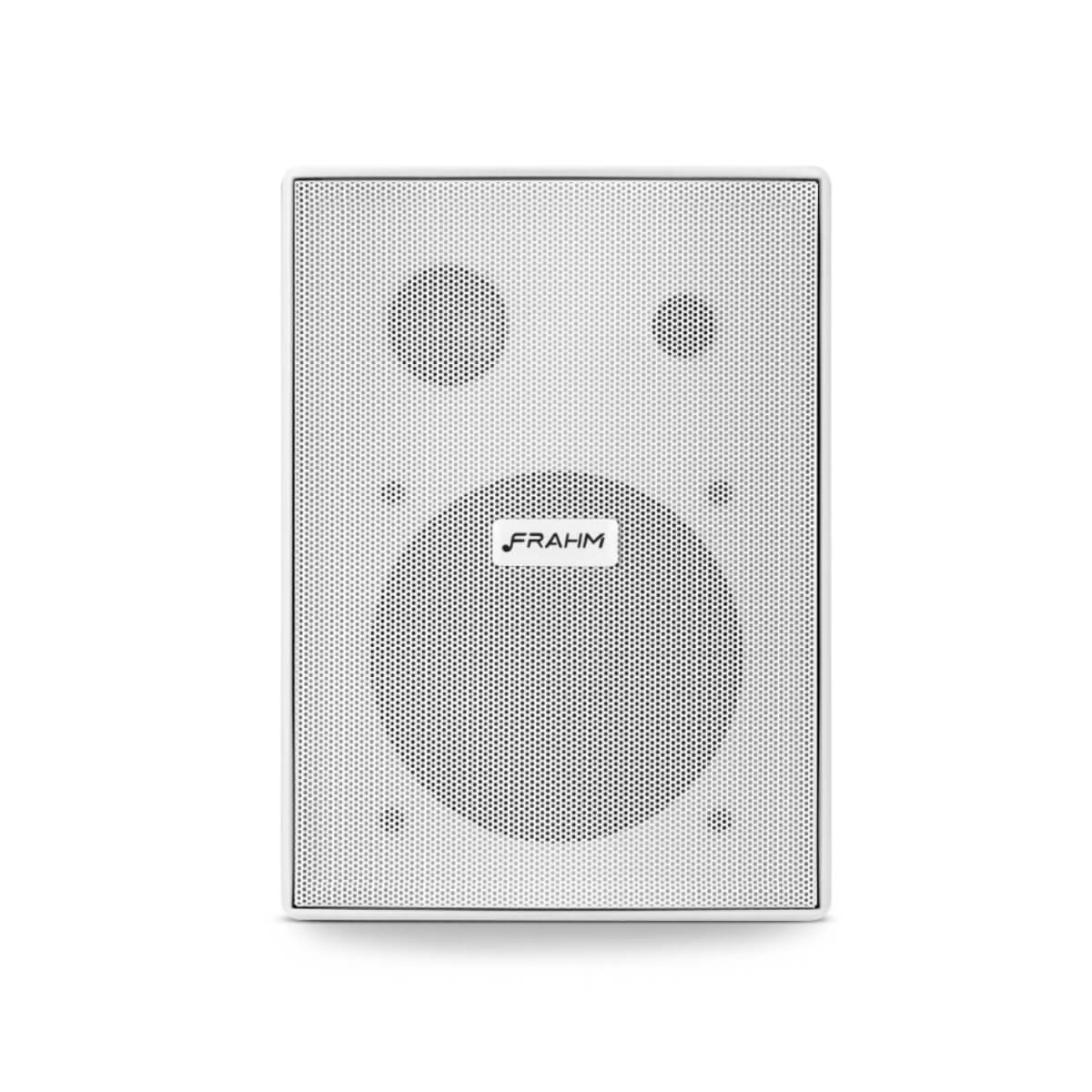 COMP Kit Amplificador Frahm SLIM 1600 G5 60W Bluetooth 5.0 + 6 Caixas PS 200 Branca Frahm