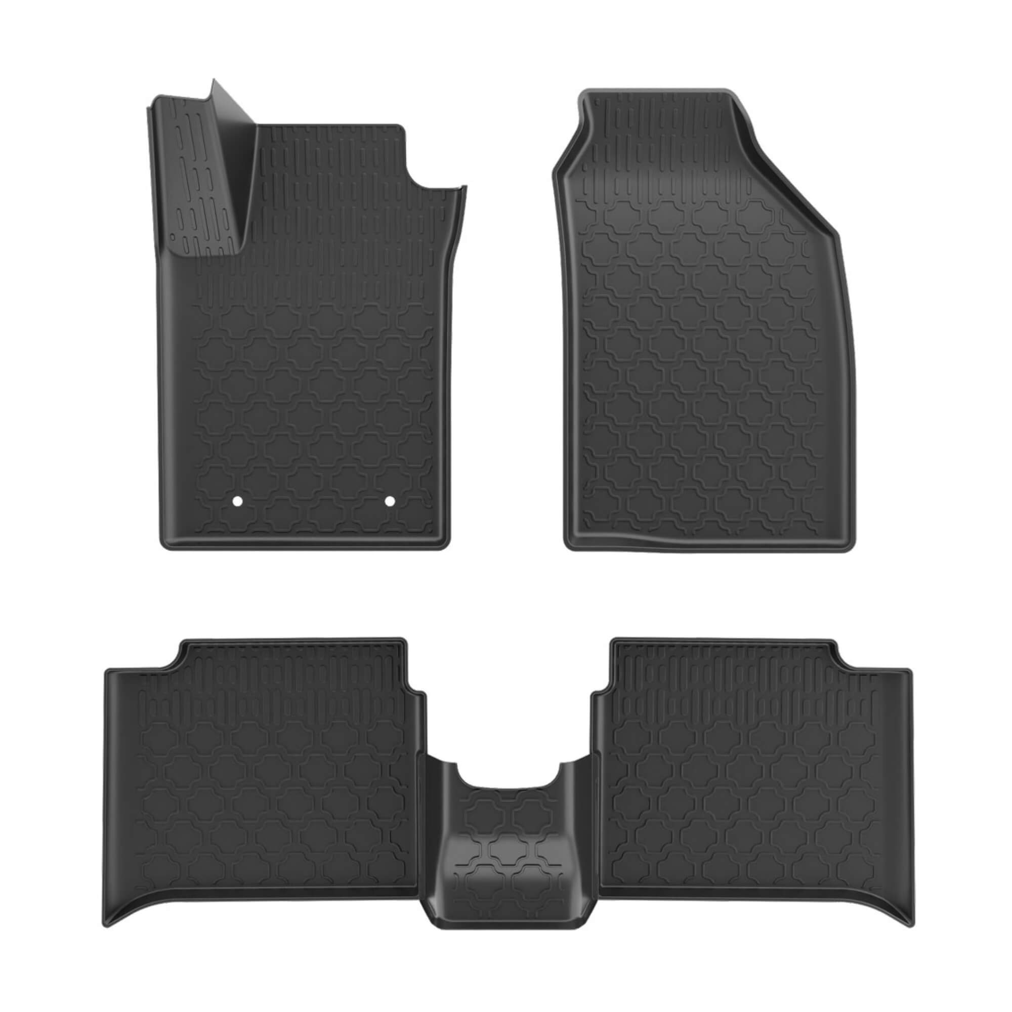 COMP Kit Protetor Essencial Fiat Argo 2017 em diante: Tapete Bandeja 4P + Soleira Preta 4P Grid