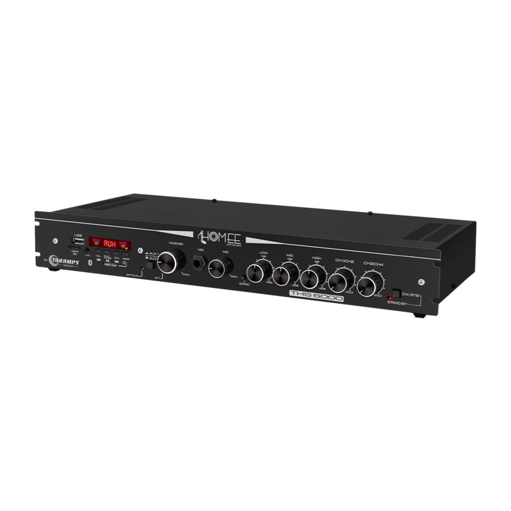 COMP Kit Sistema Som Ambiente Taramps com Subwoofer 400W + Amplificador THS-6000 + 8 Arandelas 6"