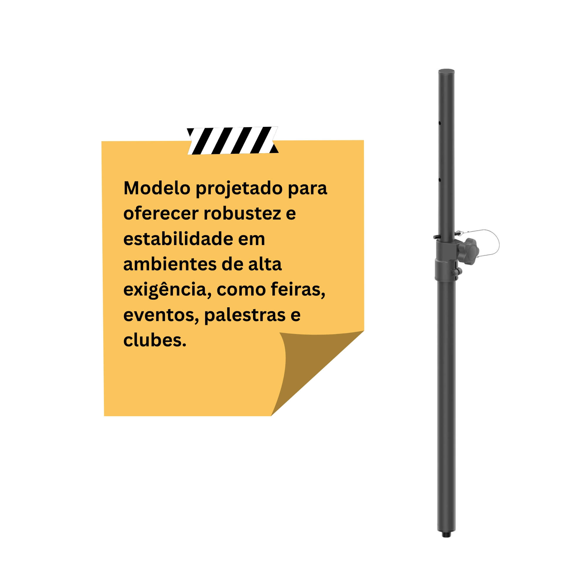 COMP Kit 2 Suportes Extensores para Caixas de Som M20 - SM120 Hayonik