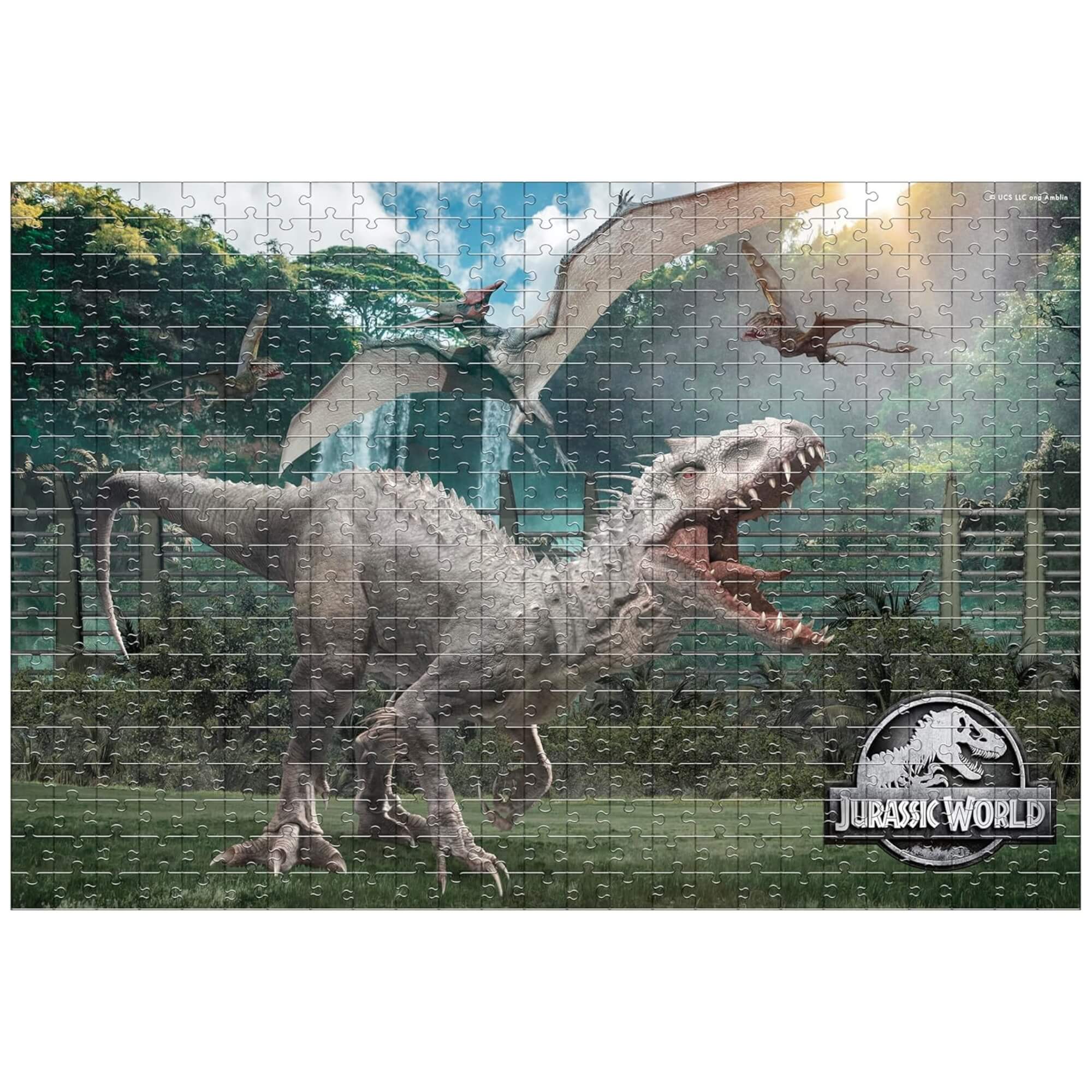 COMP Kit Completo com 9 Quebra Cabeças de 500 Peças Jurassic World