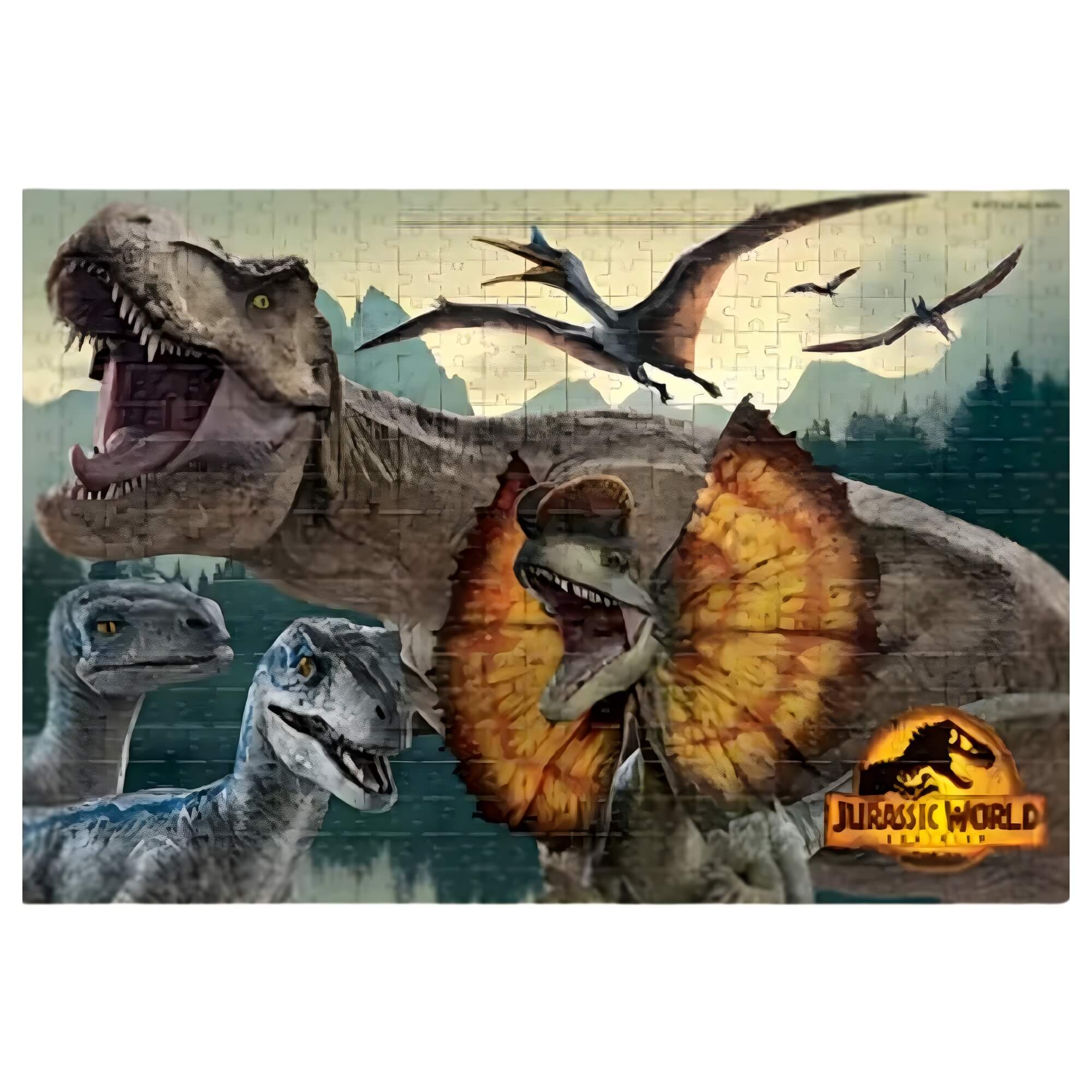 COMP Kit Completo com 9 Quebra Cabeças de 500 Peças Jurassic World