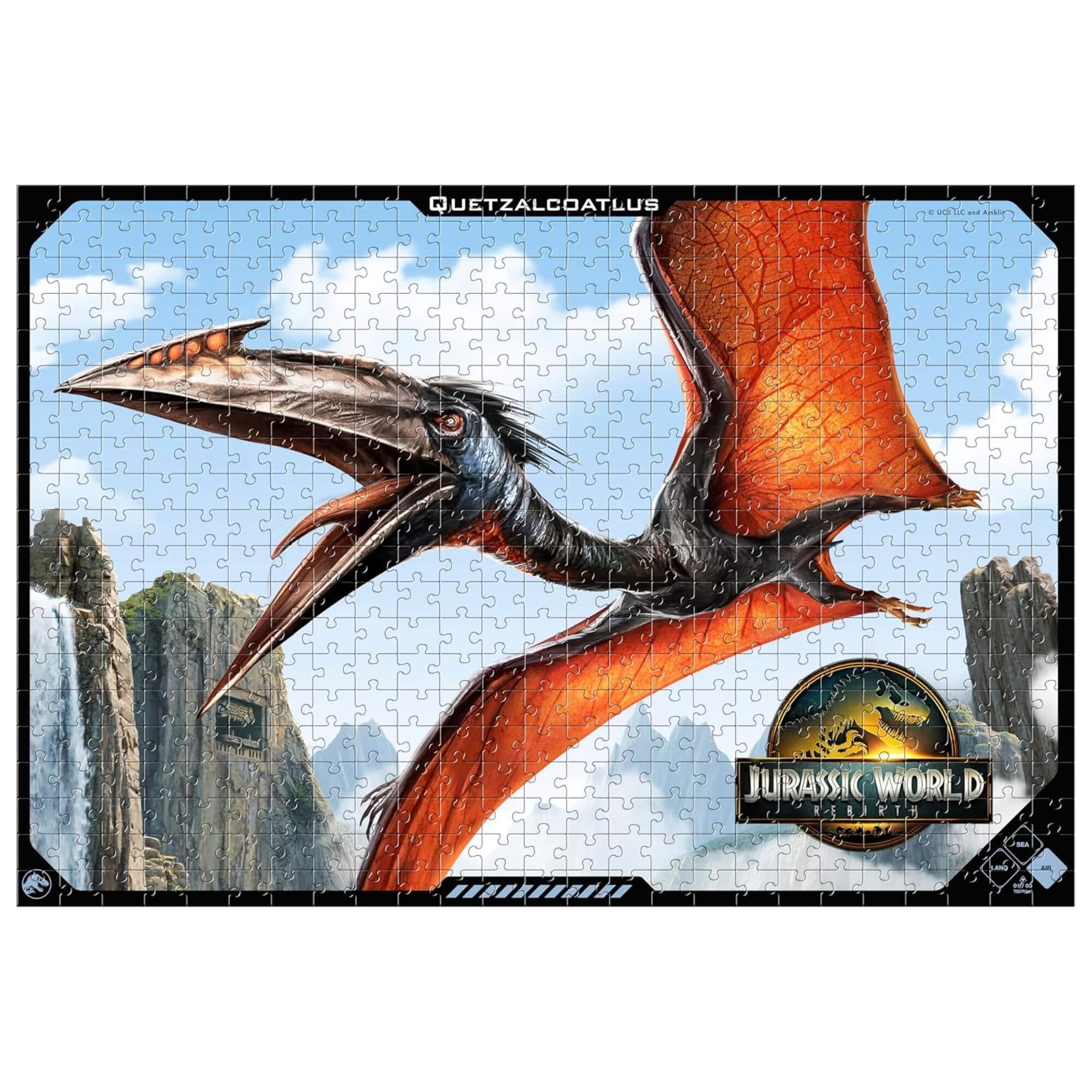 COMP Kit Completo com 9 Quebra Cabeças de 500 Peças Jurassic World