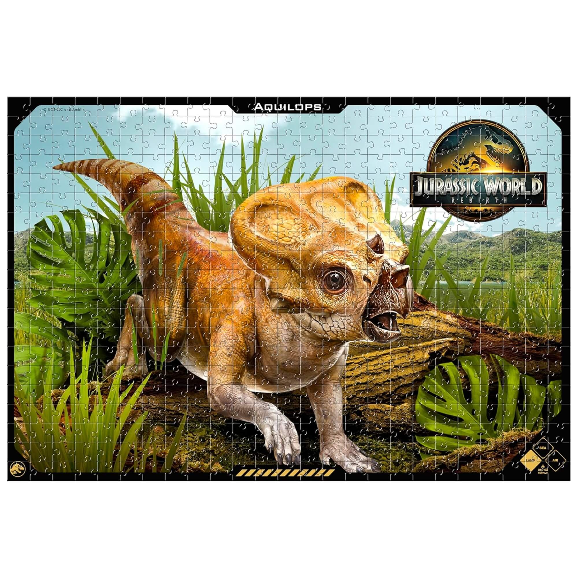 COMP Kit Completo com 9 Quebra Cabeças de 500 Peças Jurassic World
