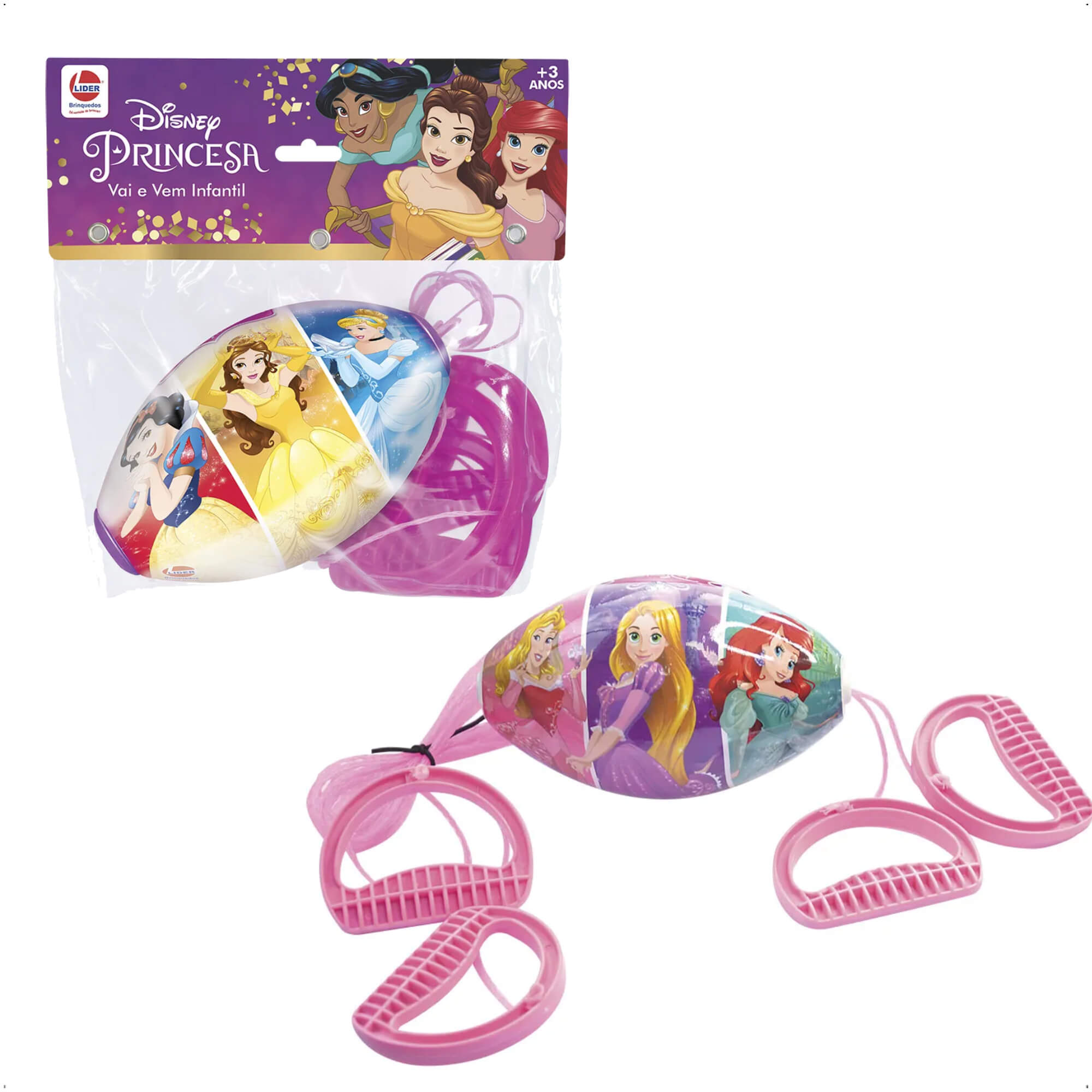 COMP 15 Unidades do Brinquedo Vai E Vem Princesas Infantil +5 Anos Líder Brinquedos - 2473