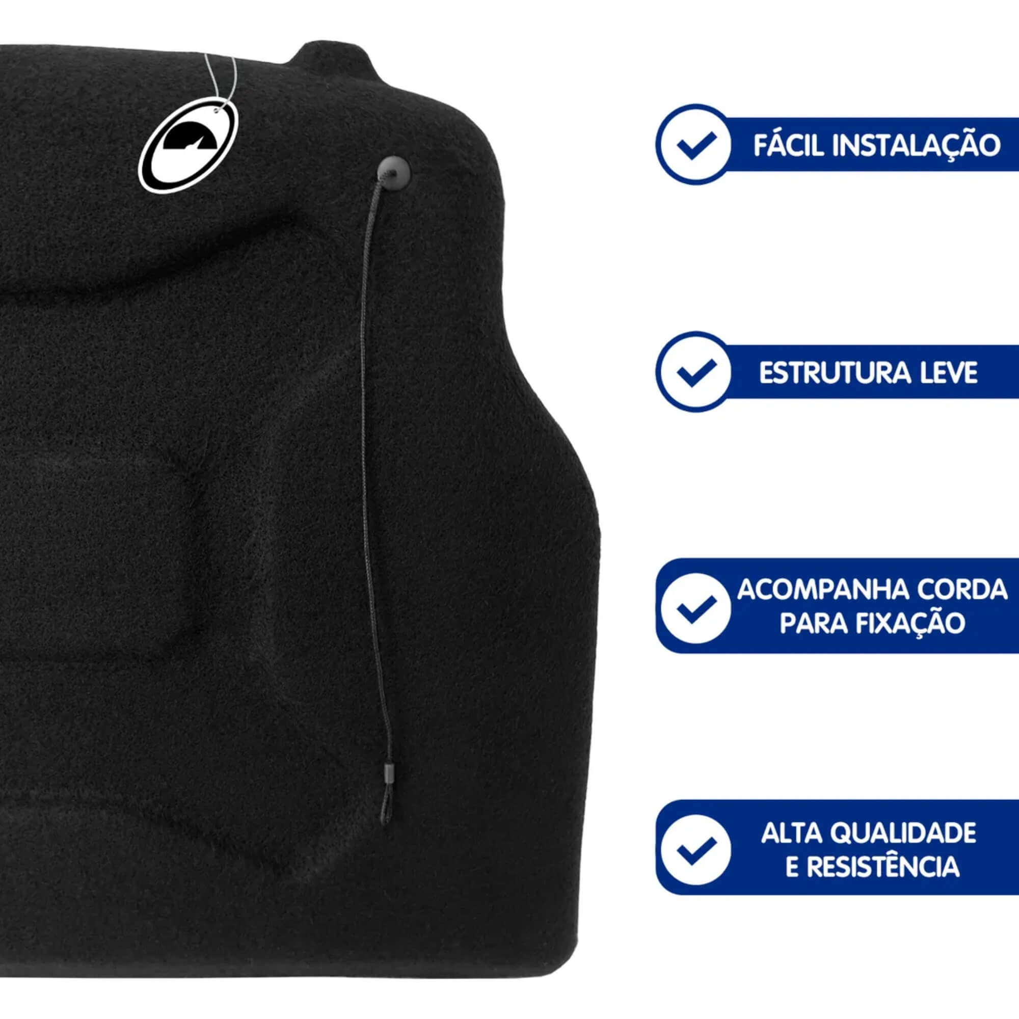 Tampão Porta Malas Jeep Renegade Preto Regency - 000505