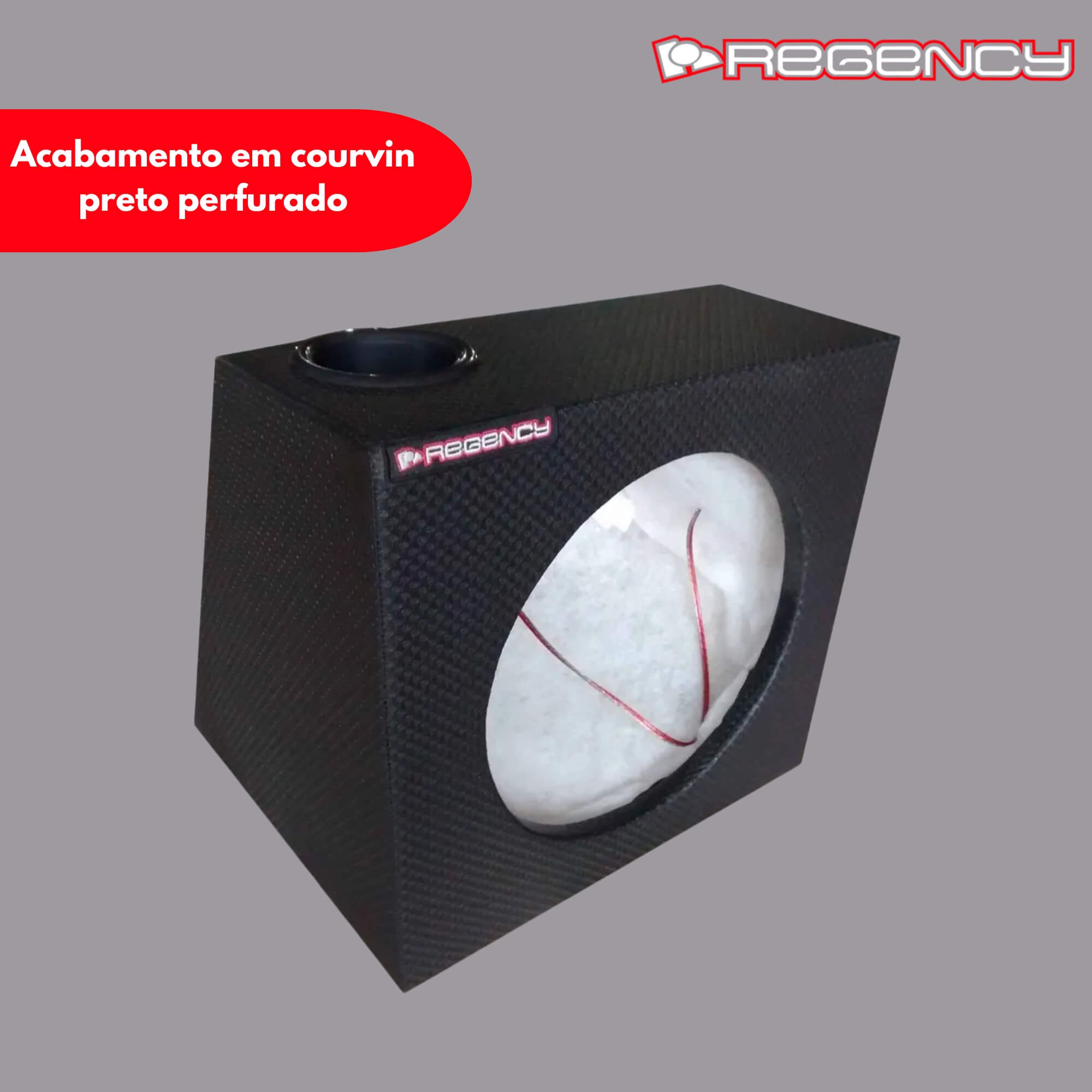Caixa 1 Subwoofer 12” de 30 Litros com 1 Duto de 3” Superior Regency - 000037
