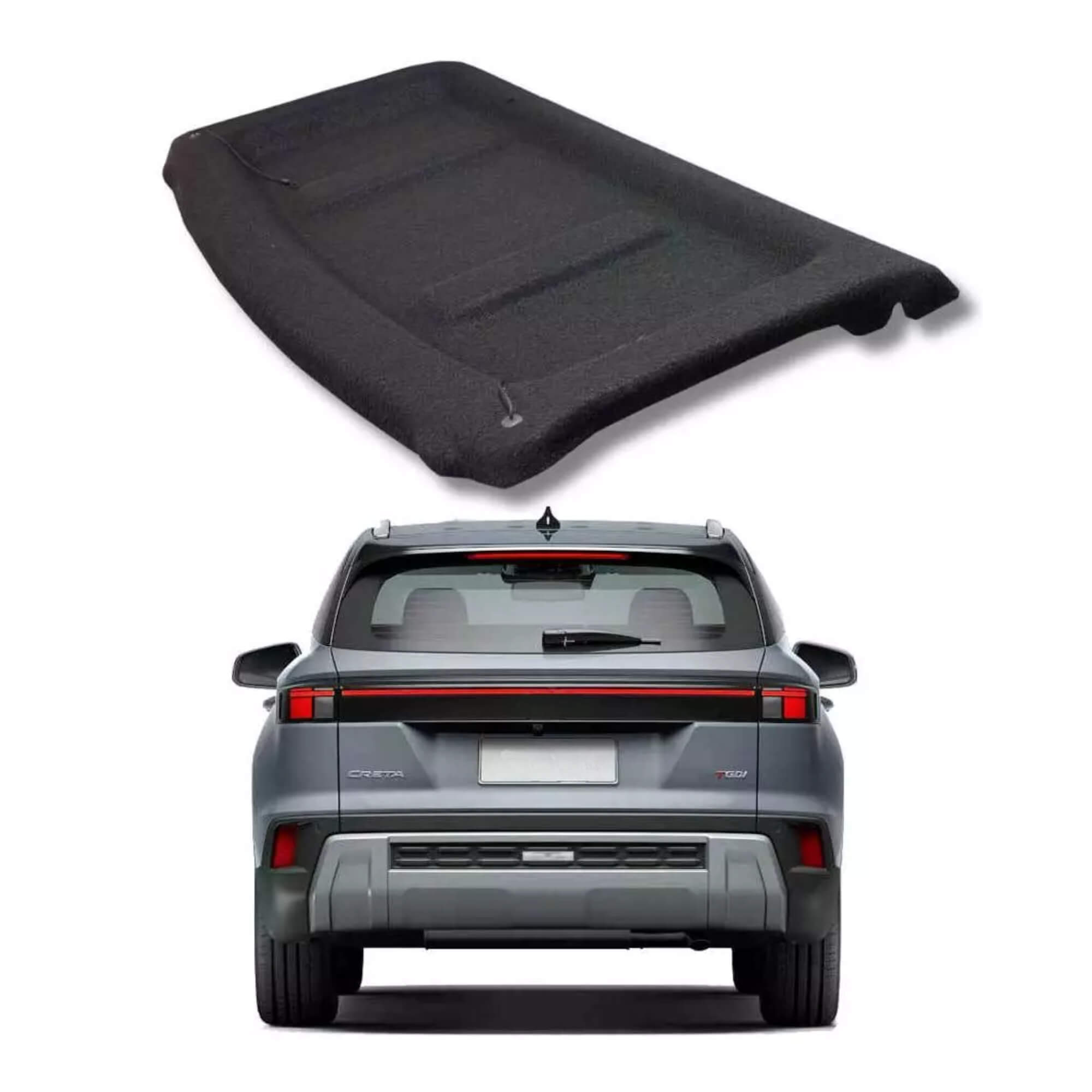 Tampão de Porta Malas Hyundai Creta 2024 a 2025 Preto Regency - 000537