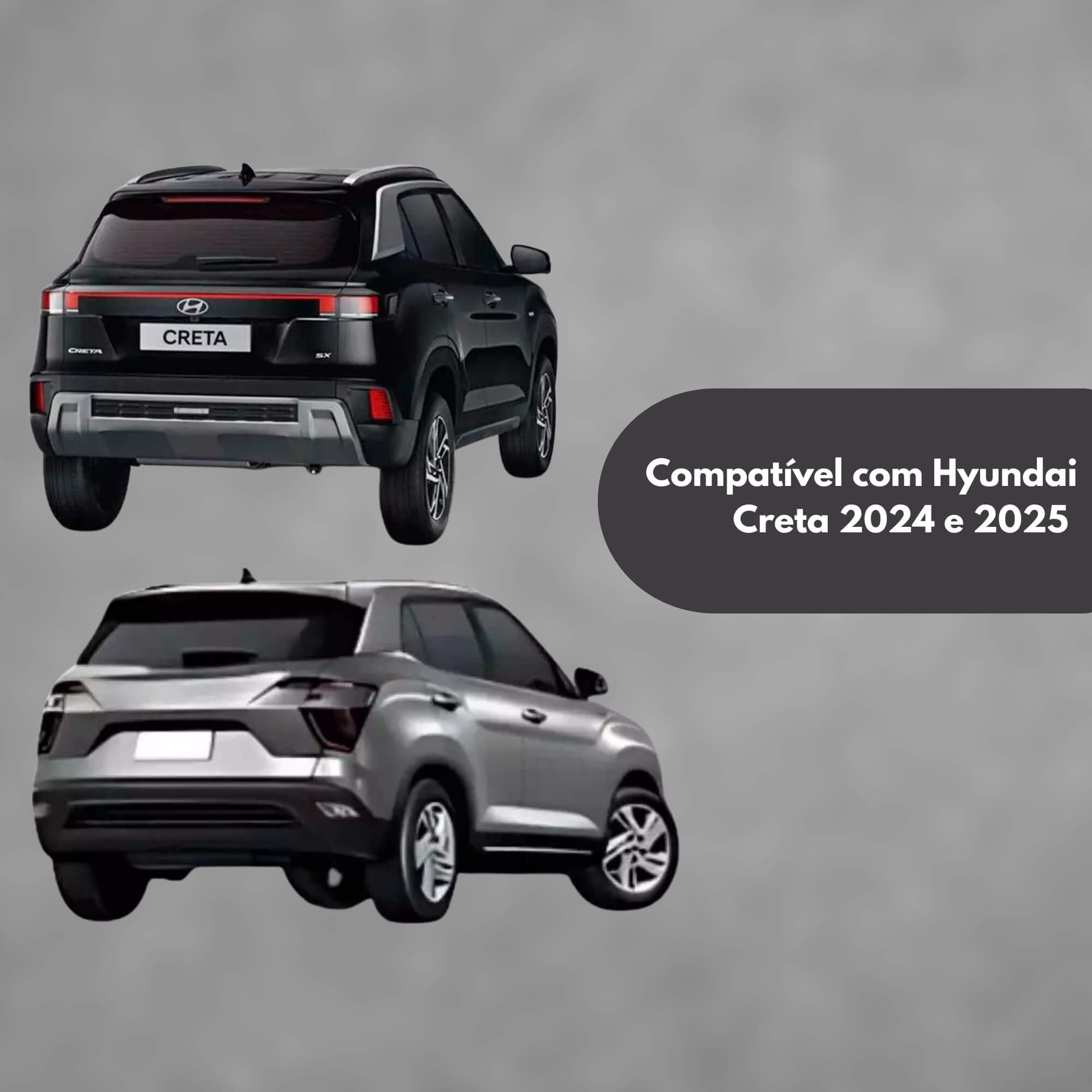 Tampão de Porta Malas Hyundai Creta 2024 a 2025 Preto Regency - 000537