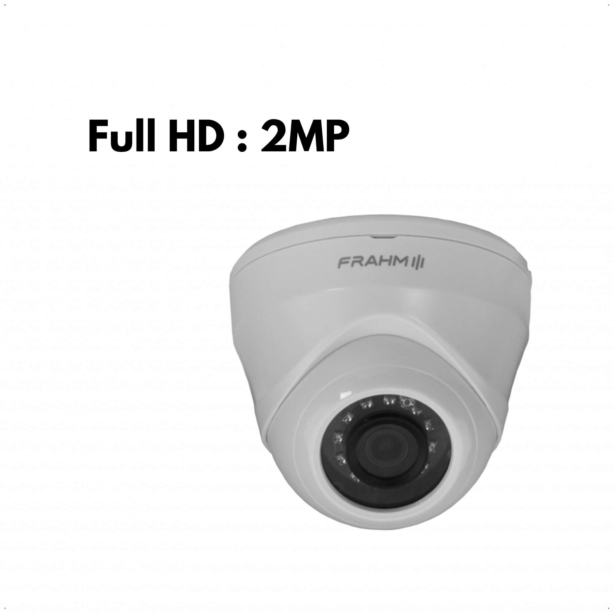COMP Kit 3 Câmeras De Vídeo Dome Full HD (1080P) 2MP Visão Noturna Proteção IP66 - Frahm