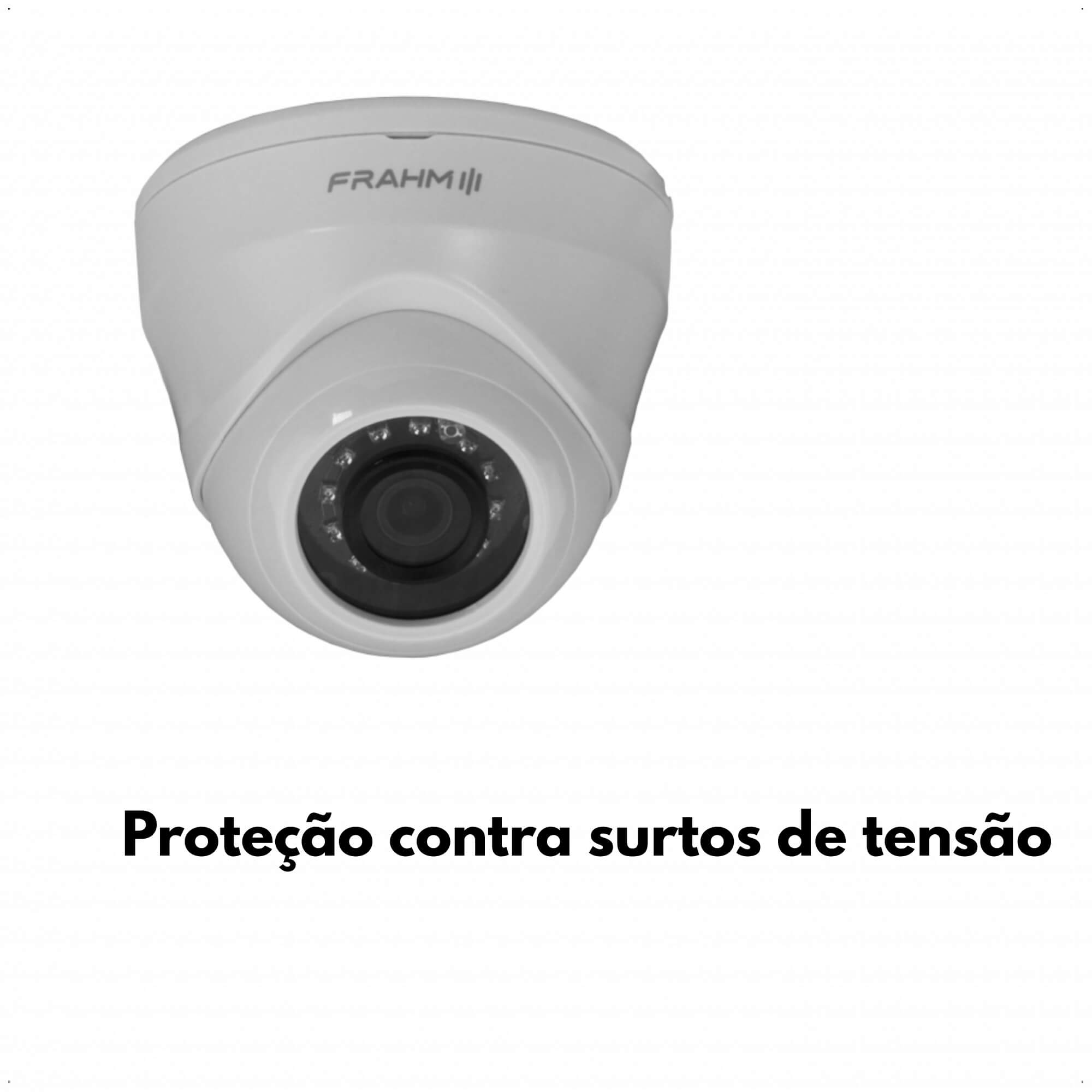 COMP Kit 3 Câmeras De Vídeo Dome Full HD (1080P) 2MP Visão Noturna Proteção IP66 - Frahm